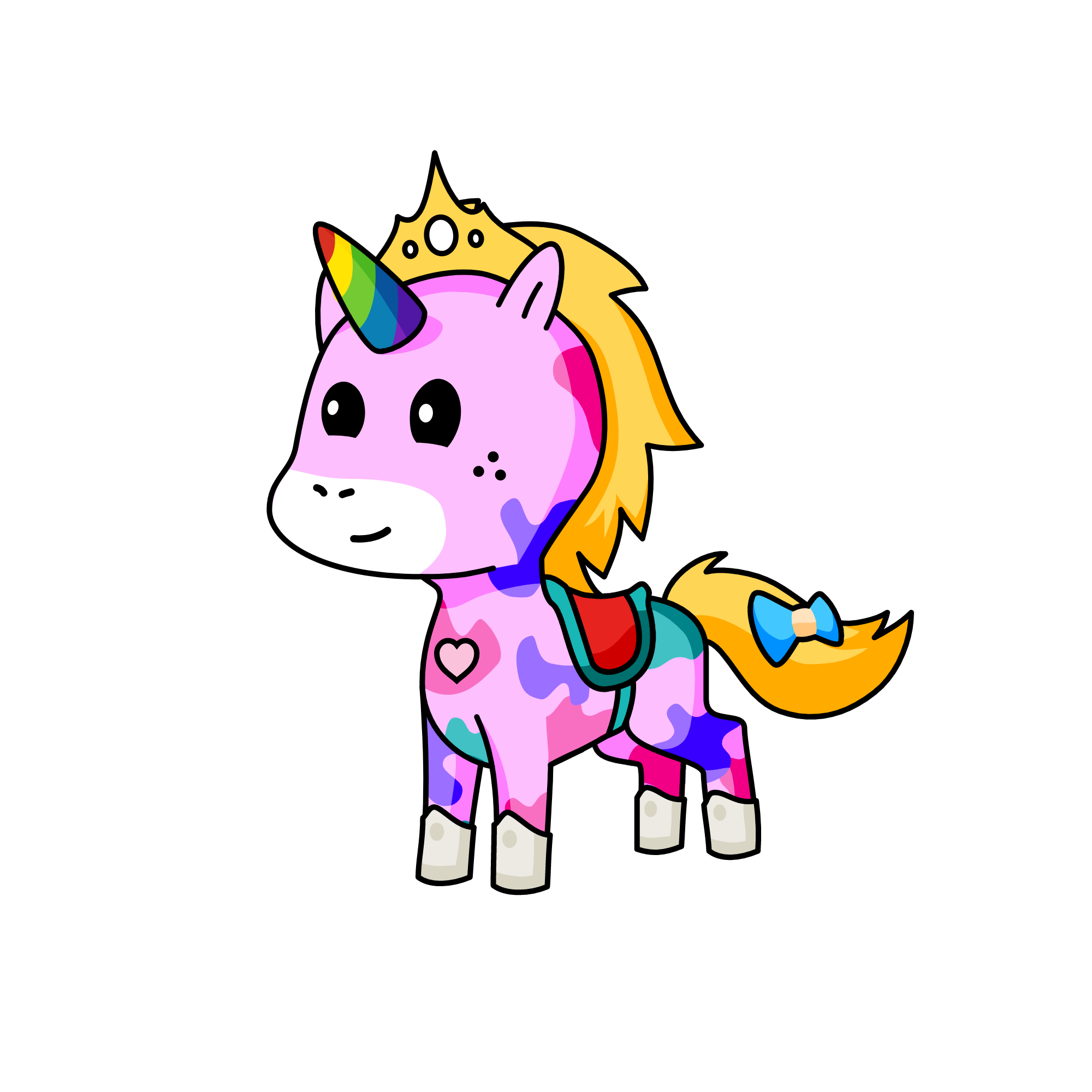 rainbow sprinkles, the unicorn