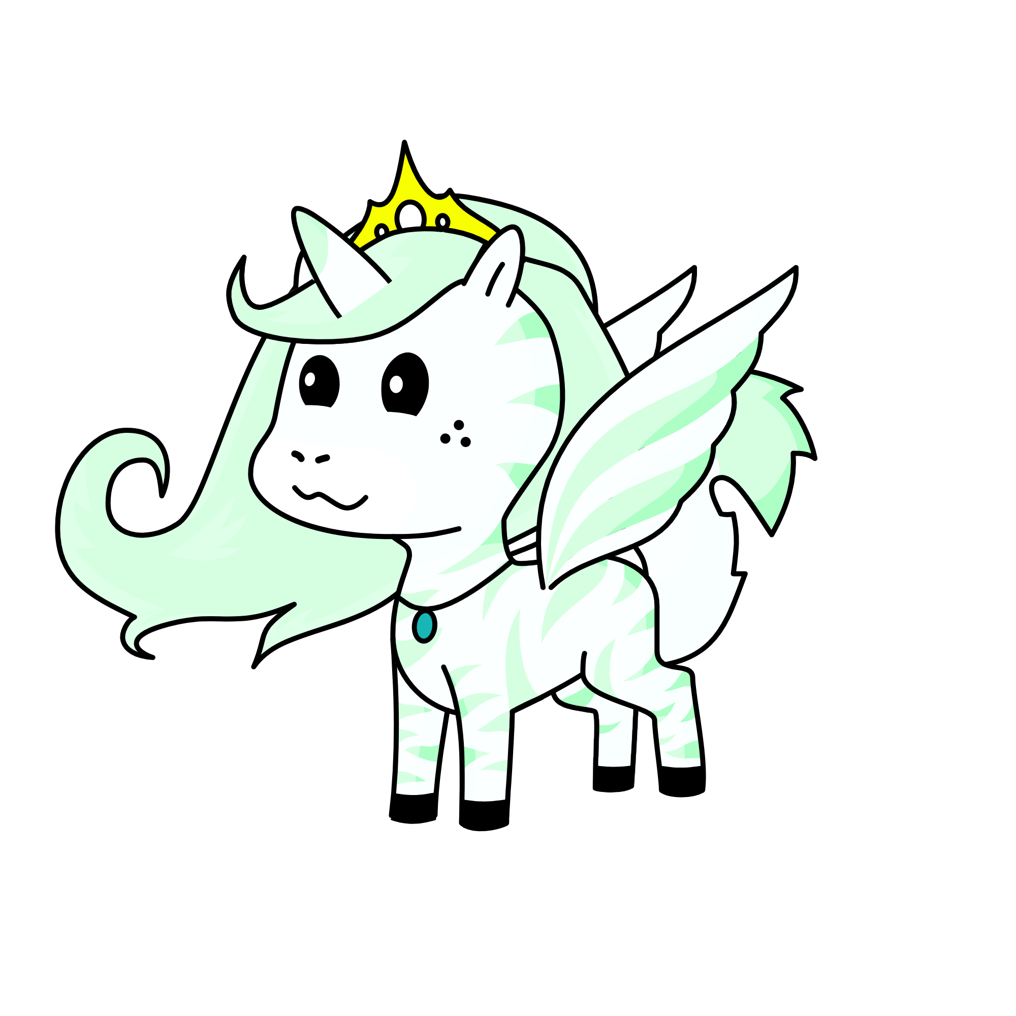 Snow Queen, the unicorn