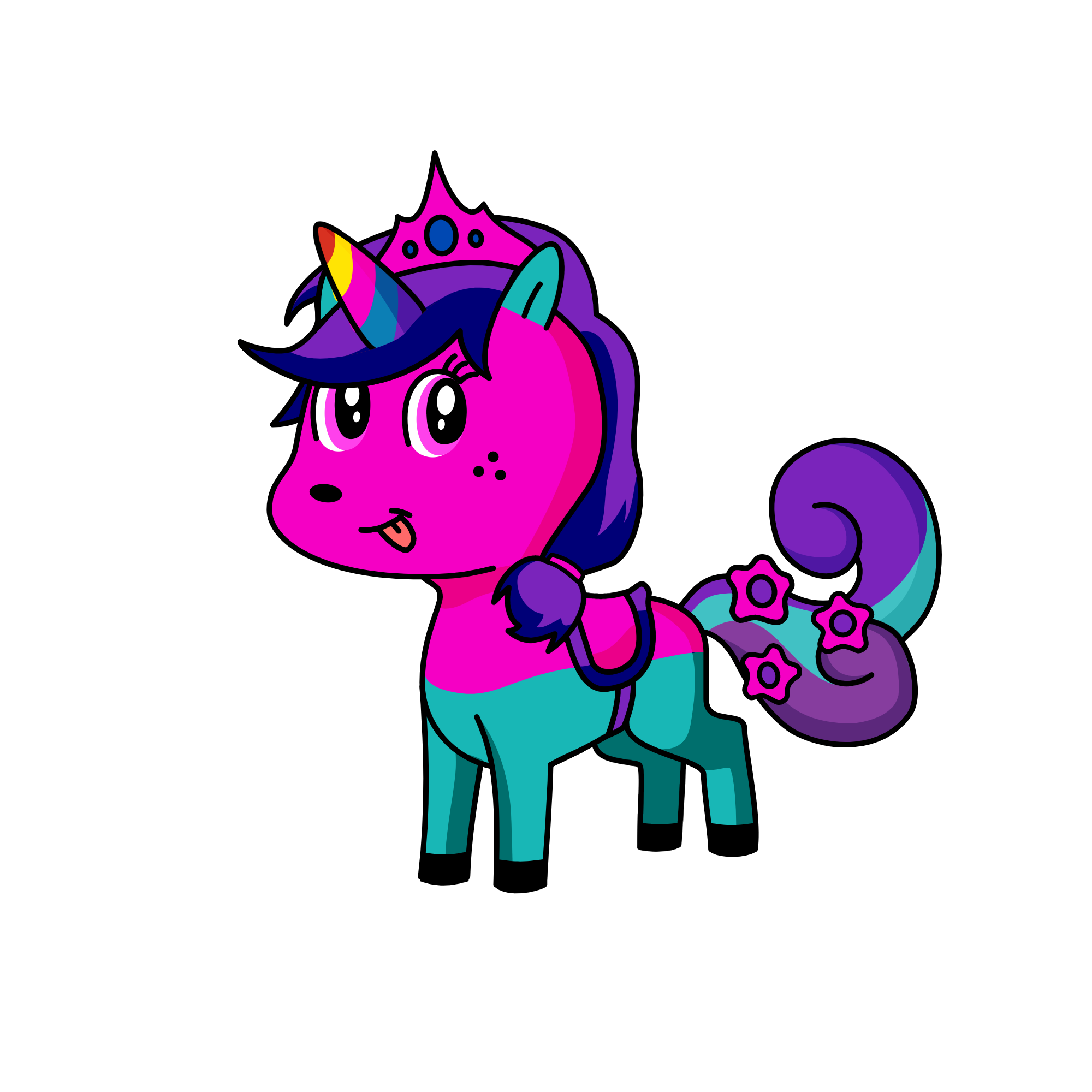 Dizzy, the unicorn