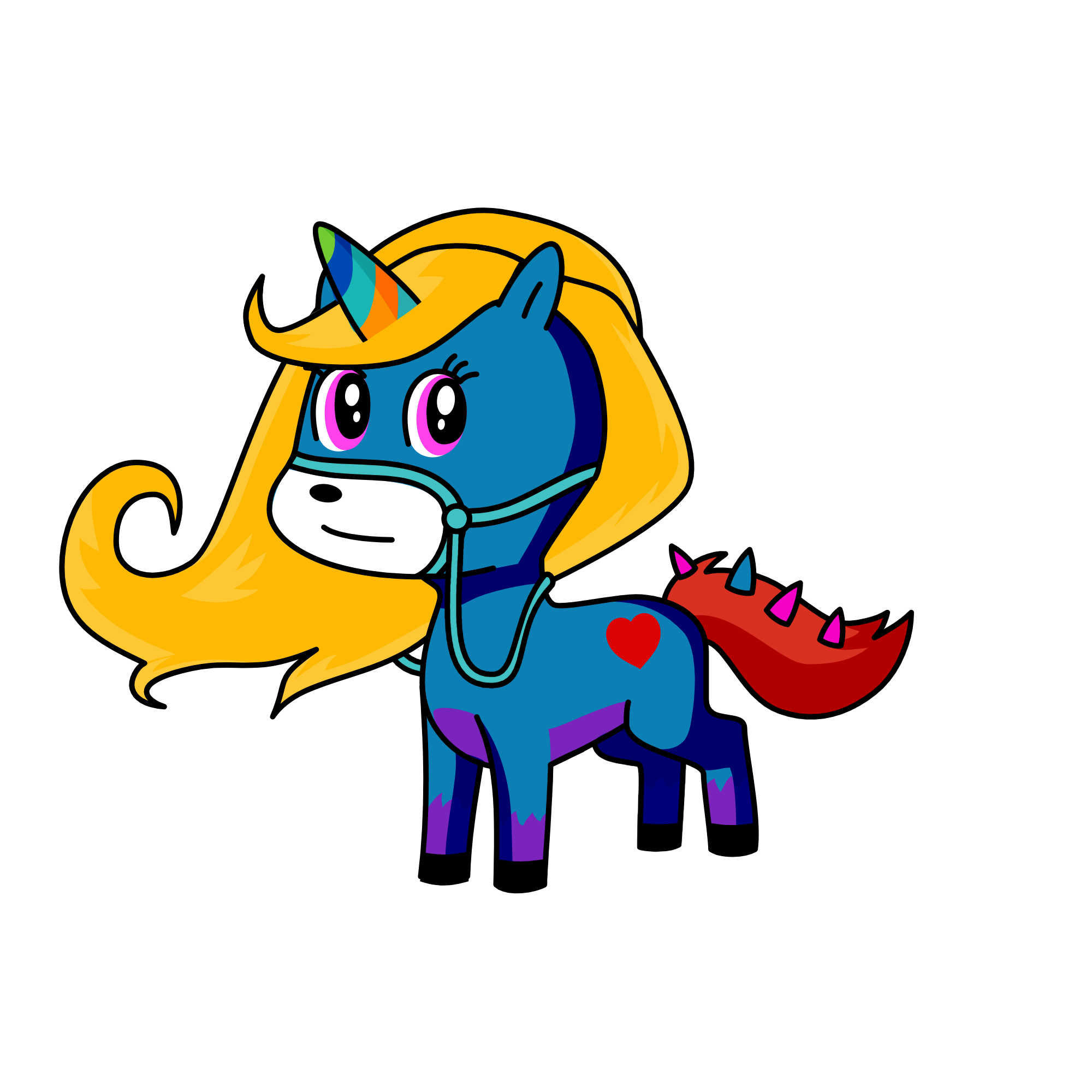 Colorful, the unicorn