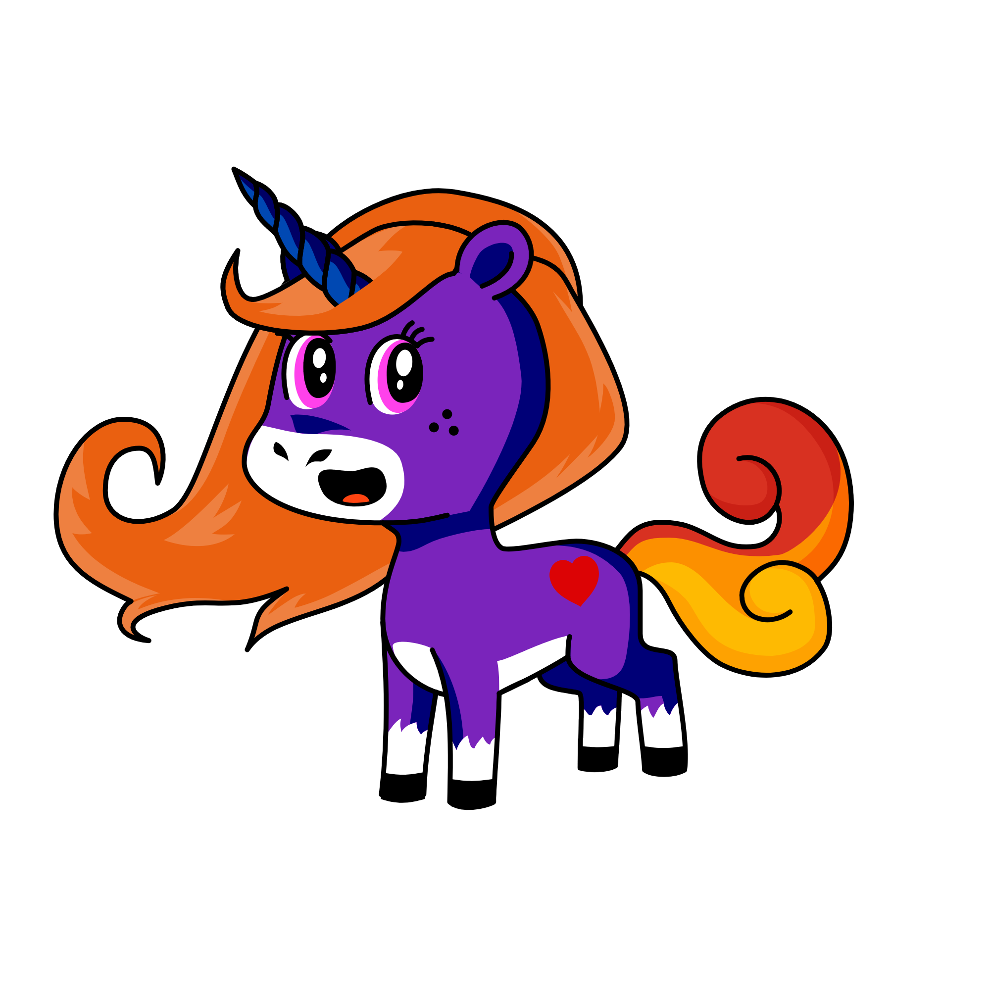 Puringe, the unicorn