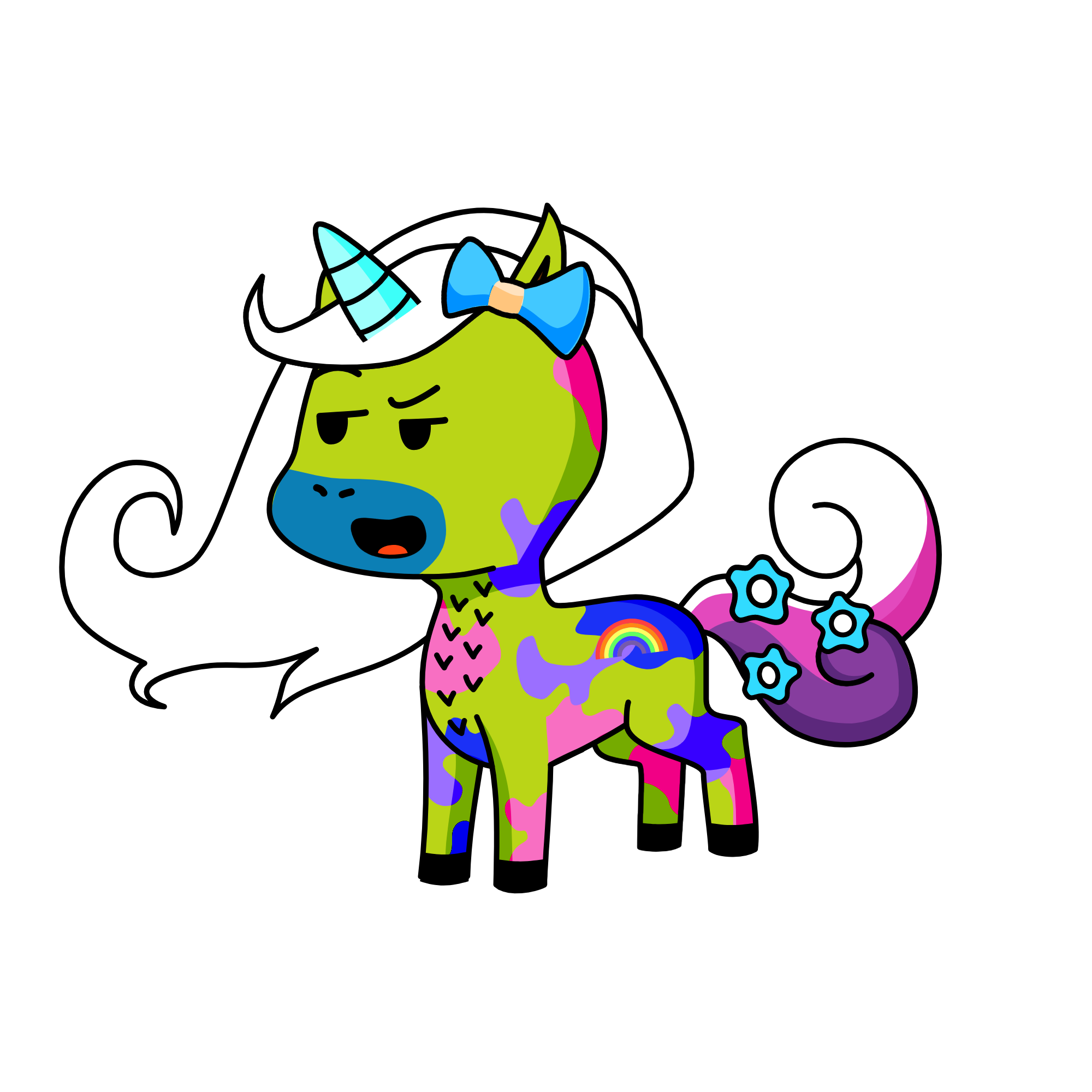 I just clicked the first thing I saw, the unicorn