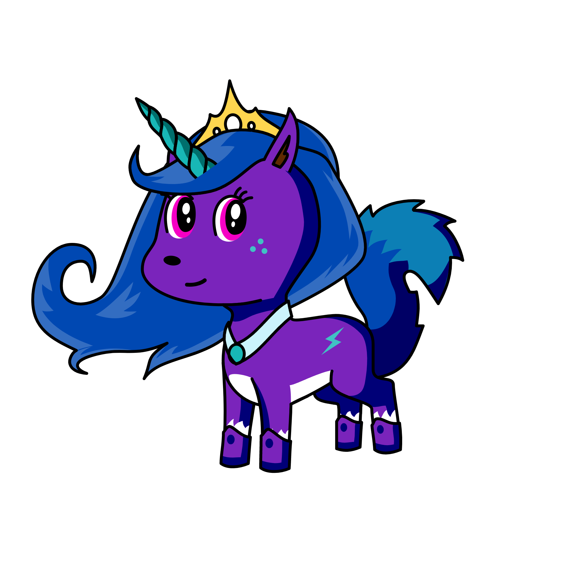 Winter, the unicorn