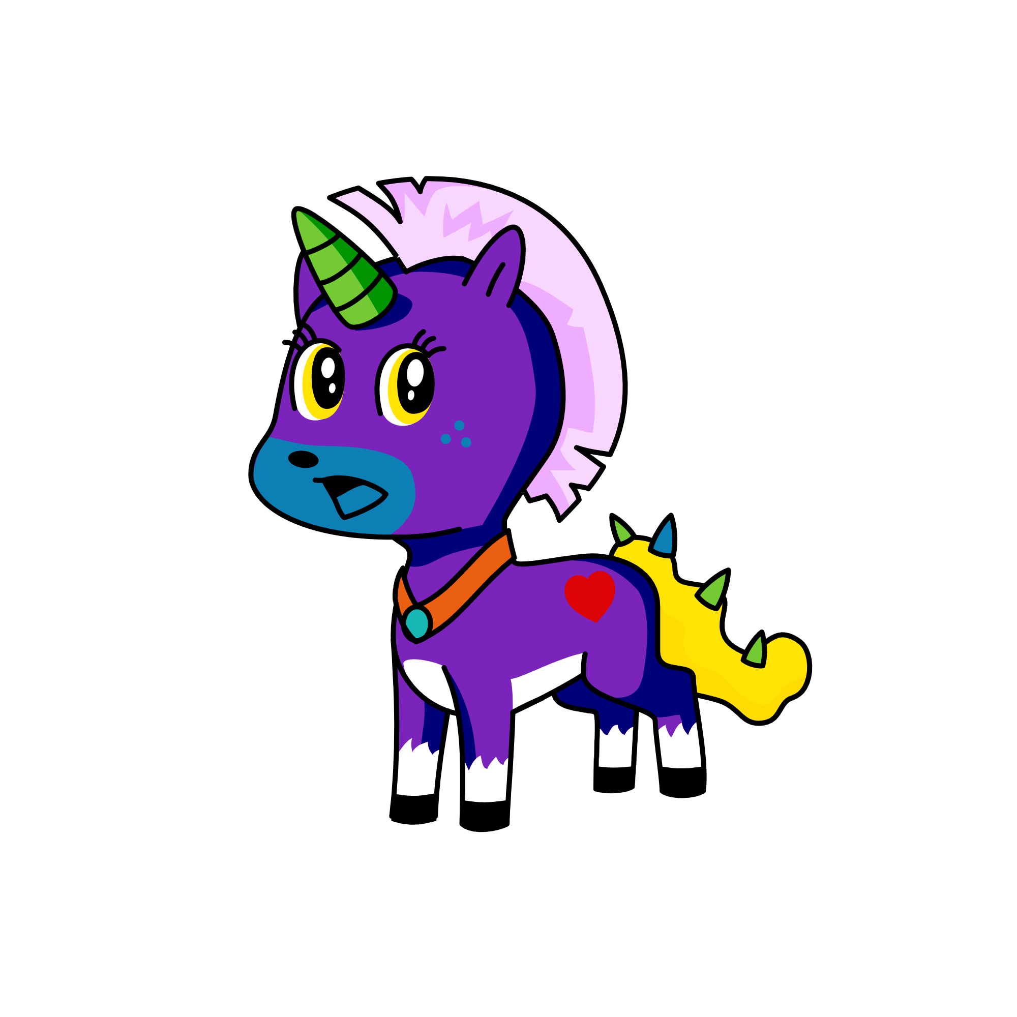 I ran into the woods and now I'm lost, the unicorn