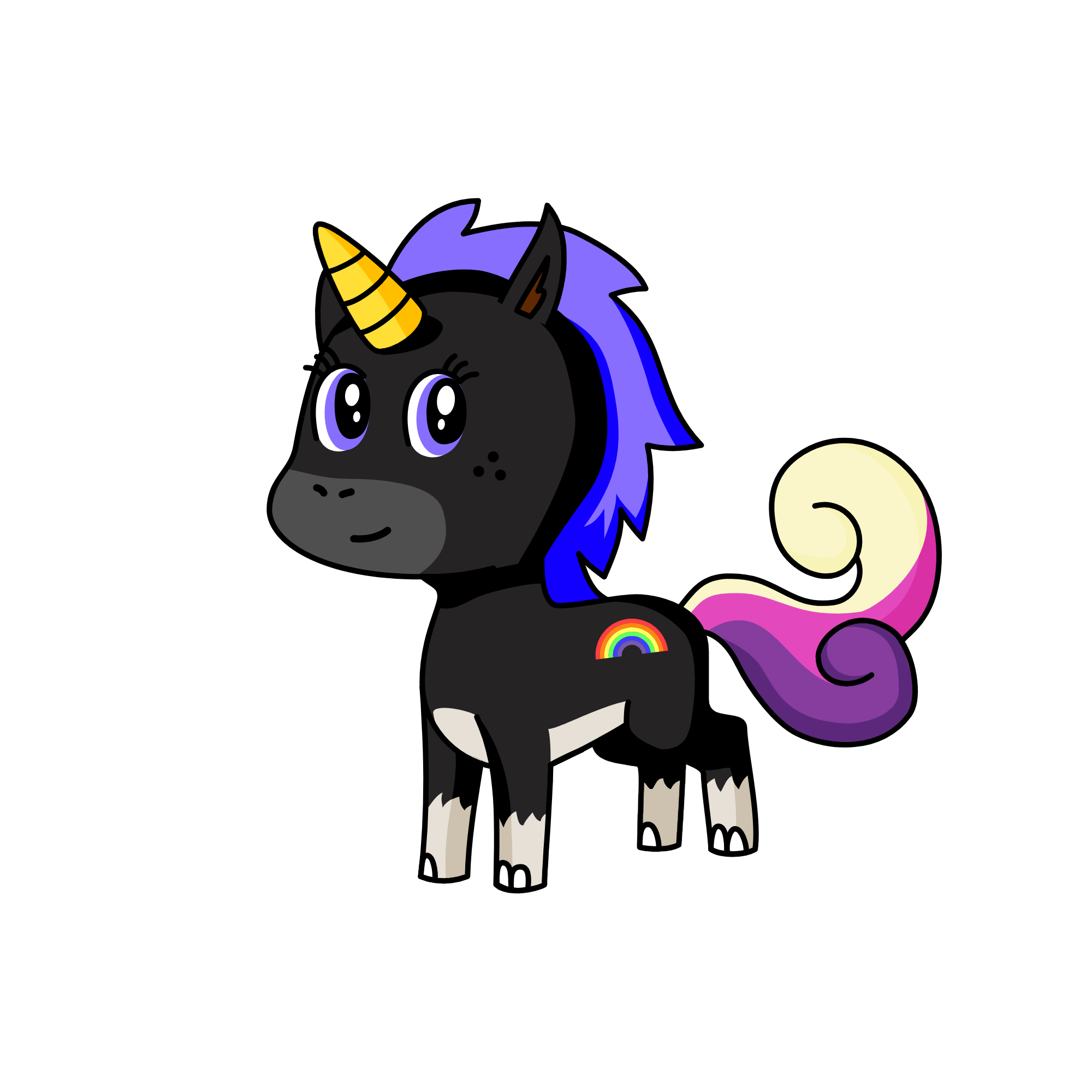 Р, the unicorn