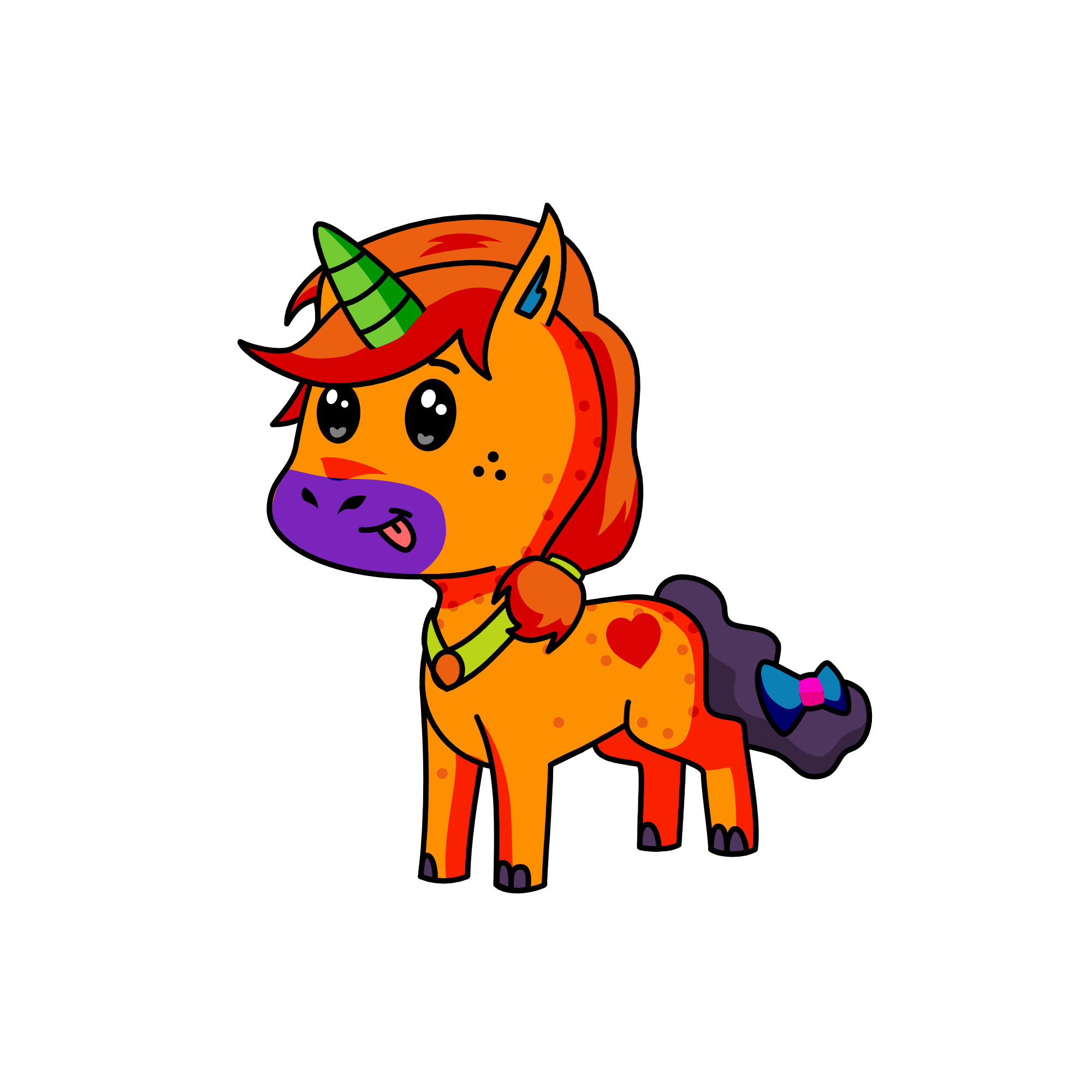 Freckles, the unicorn