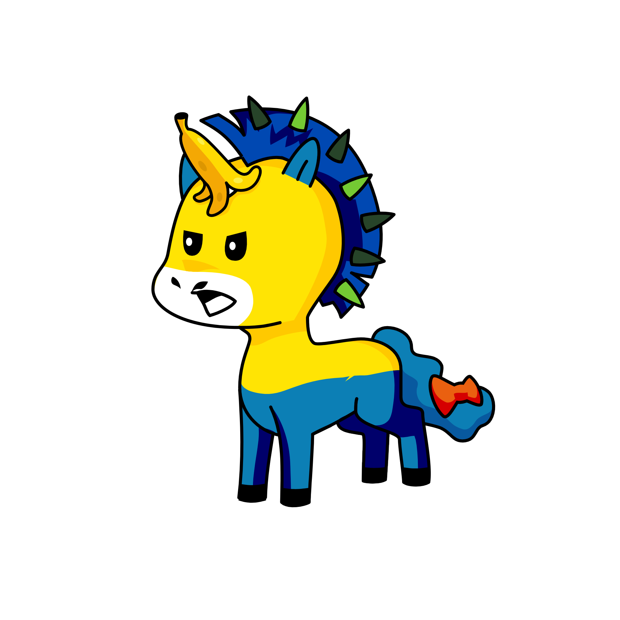 d ;-; d, the unicorn
