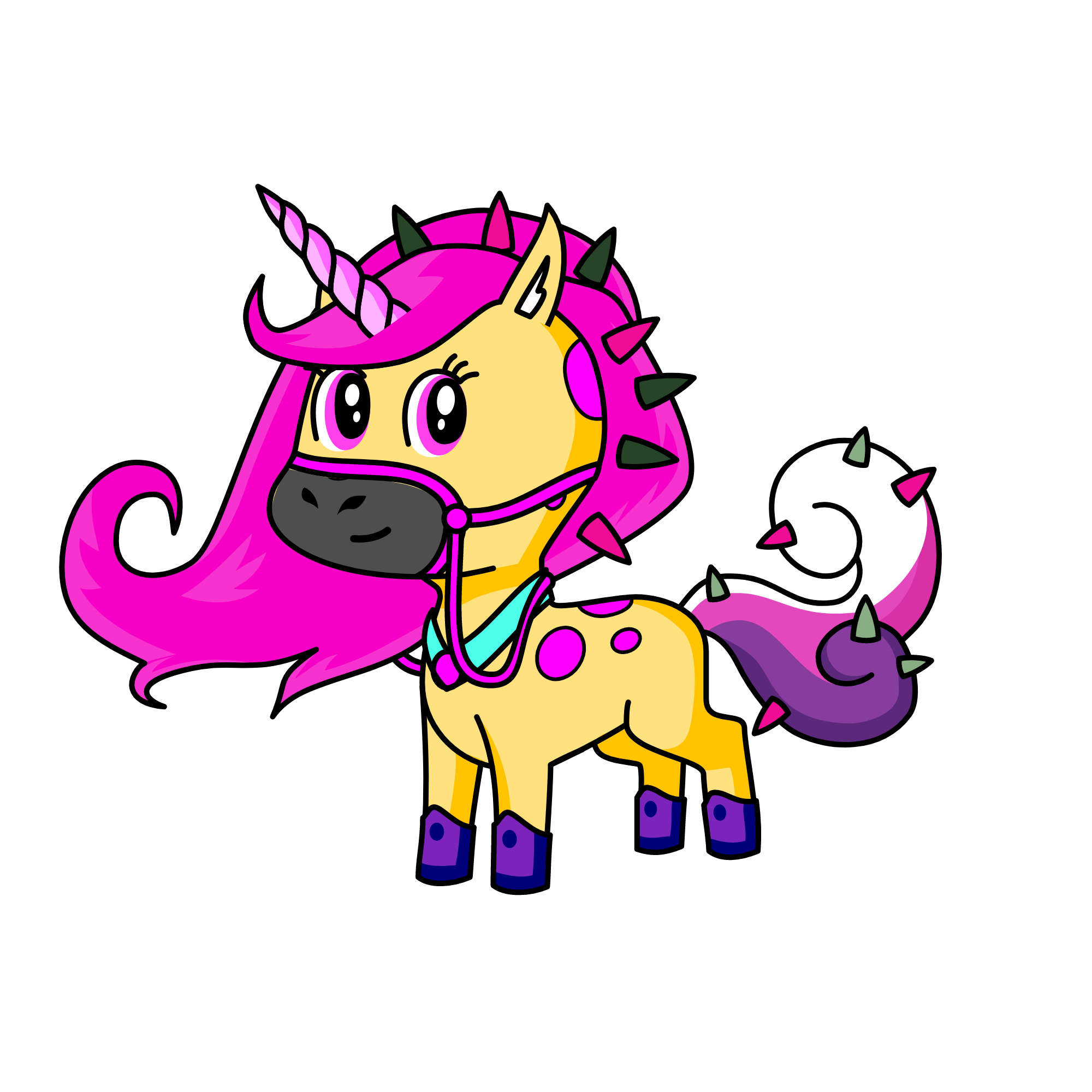 linah pink, the unicorn