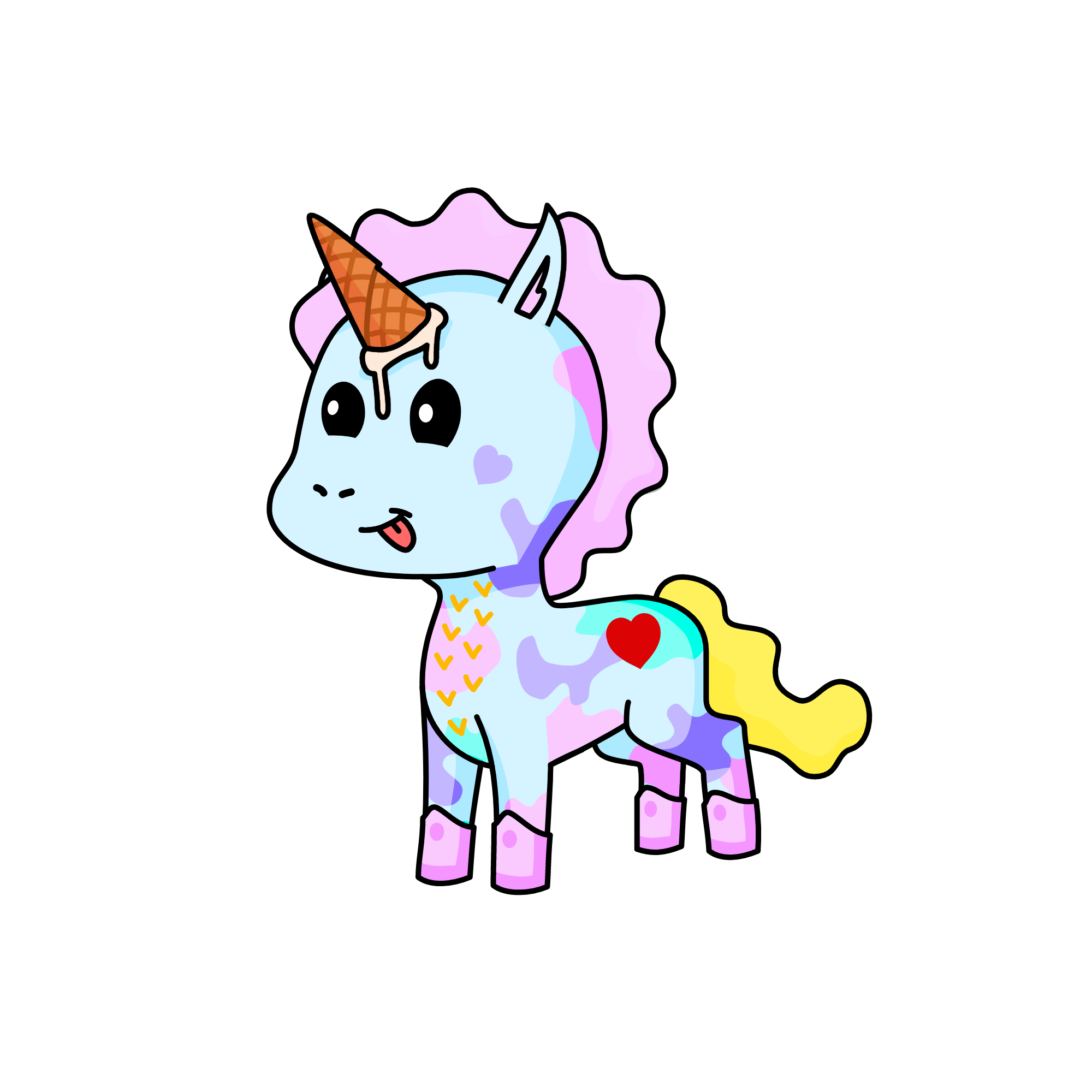 Pastel, the unicorn