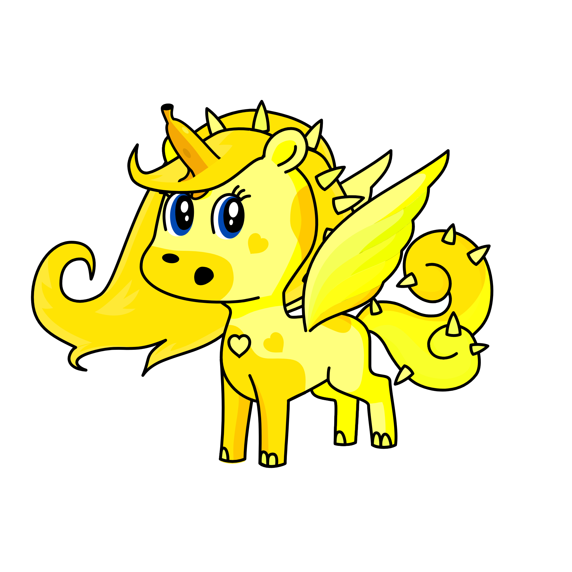 Banana Cream, the unicorn