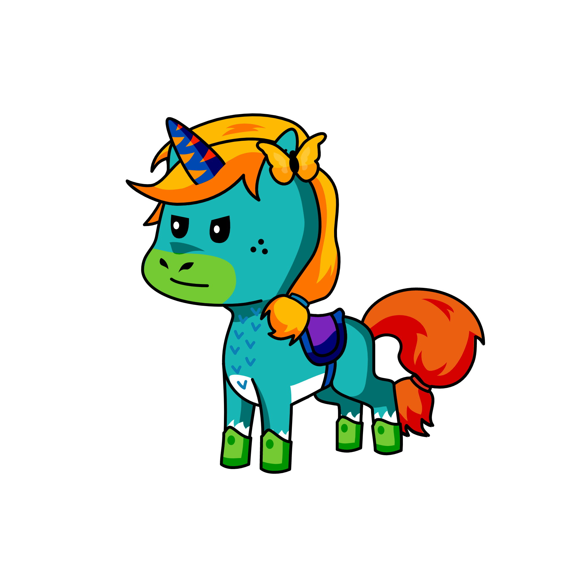 Please enter a name...., the unicorn