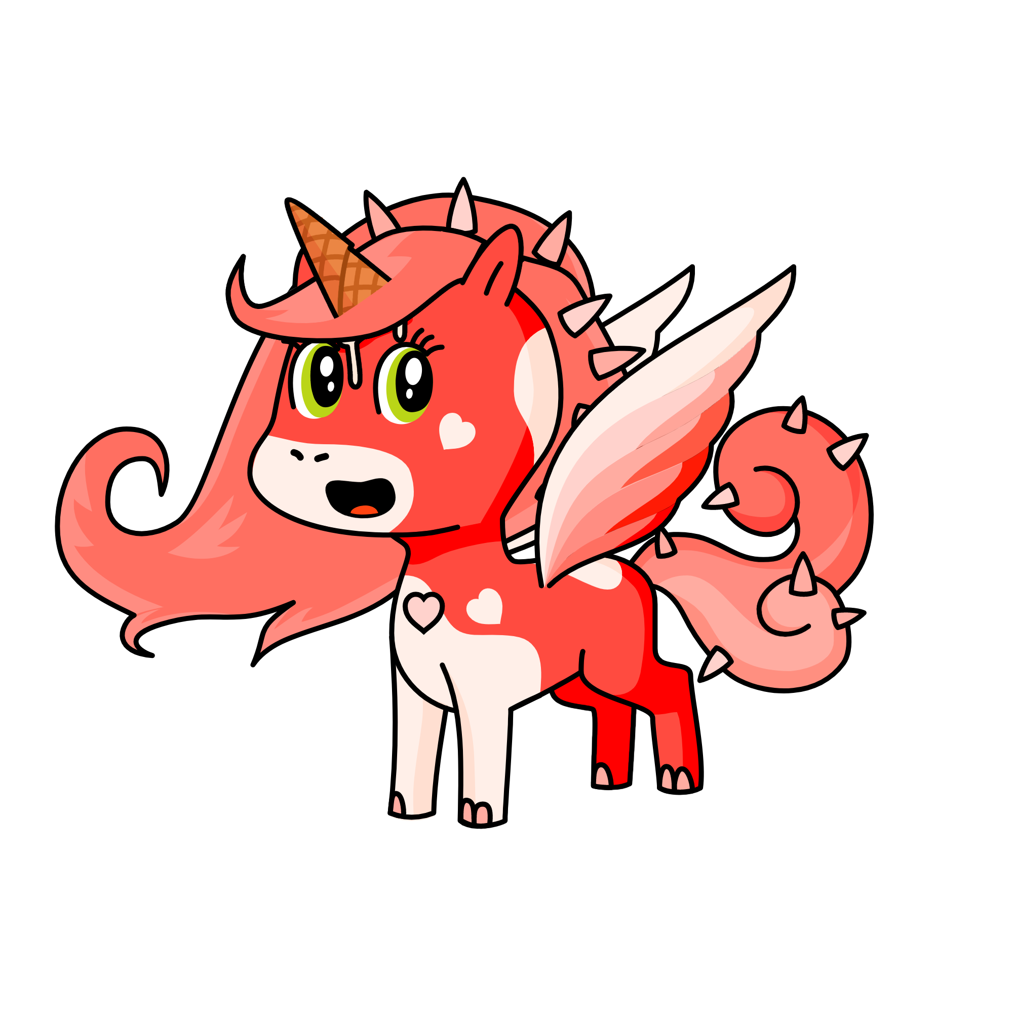 Strawberry Cream, the unicorn
