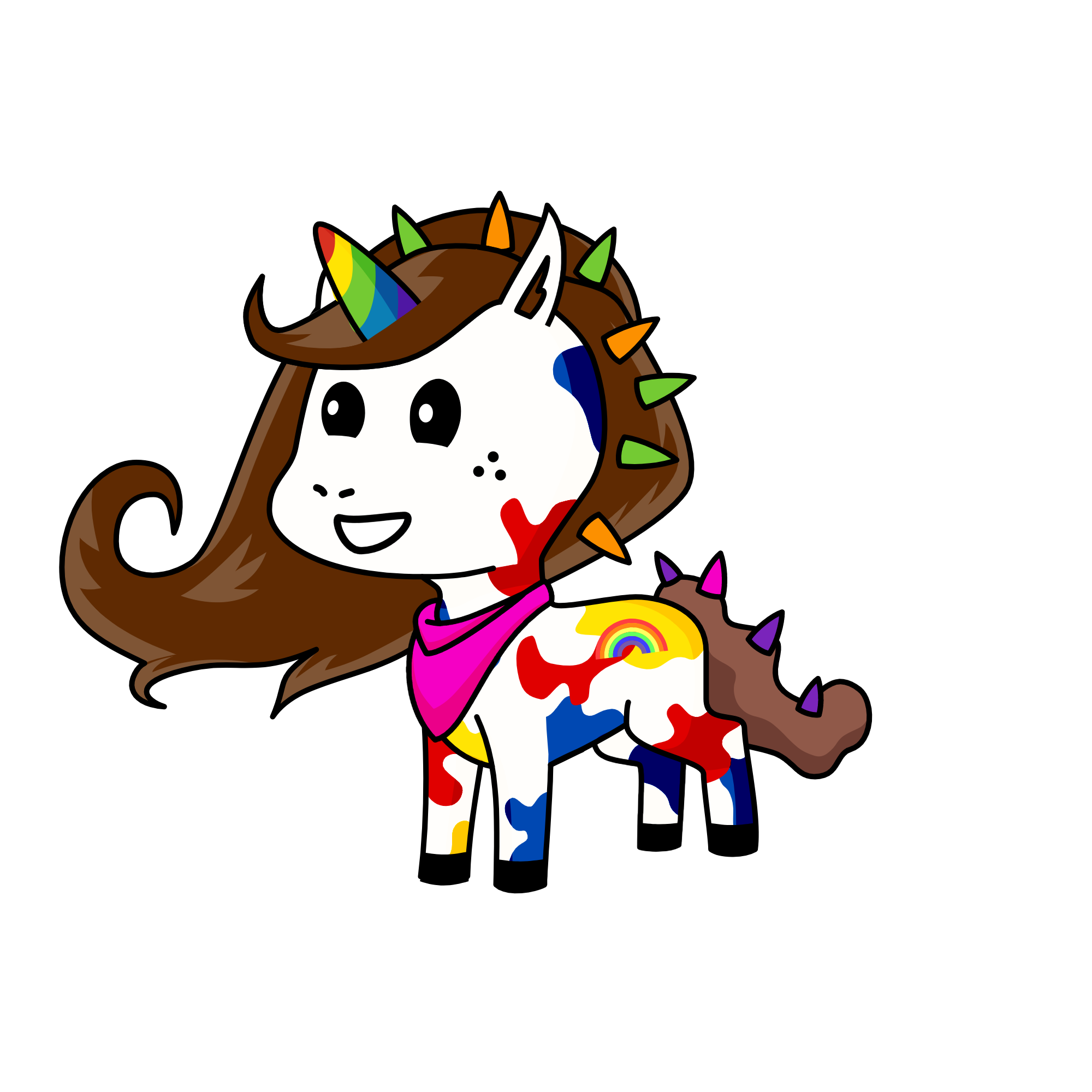Rainbow, the unicorn