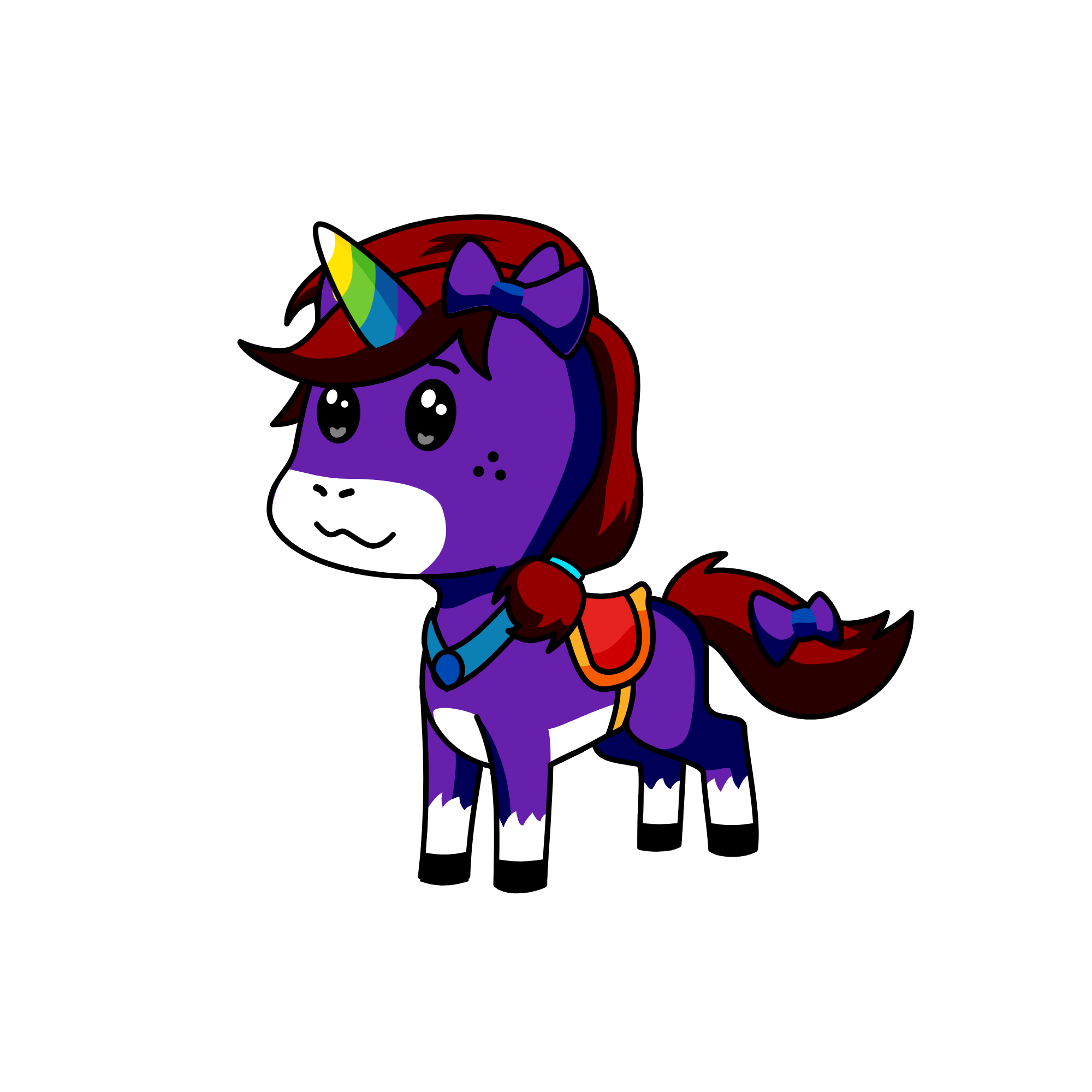 Violet, the unicorn