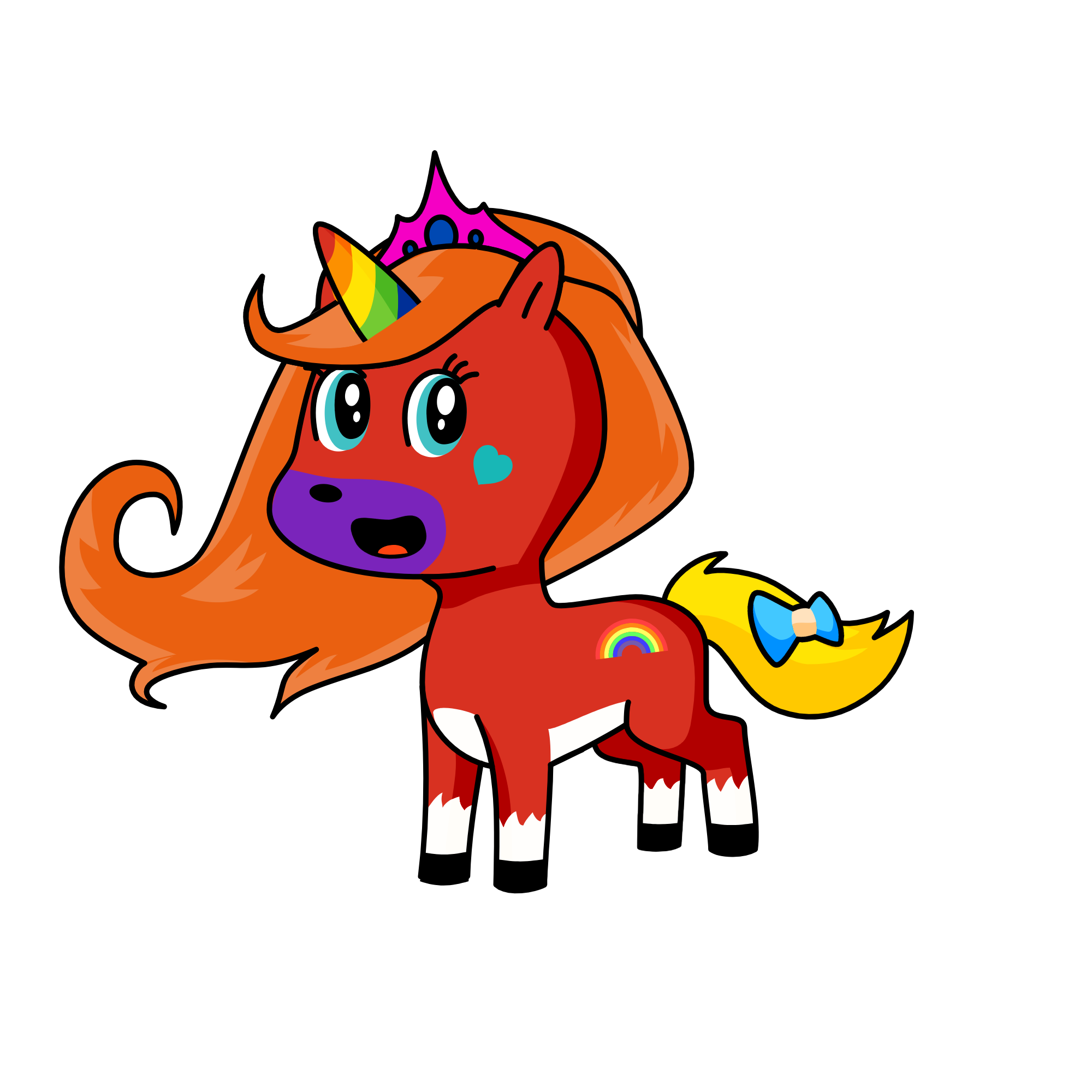 RAINBOW UNICORN, the unicorn