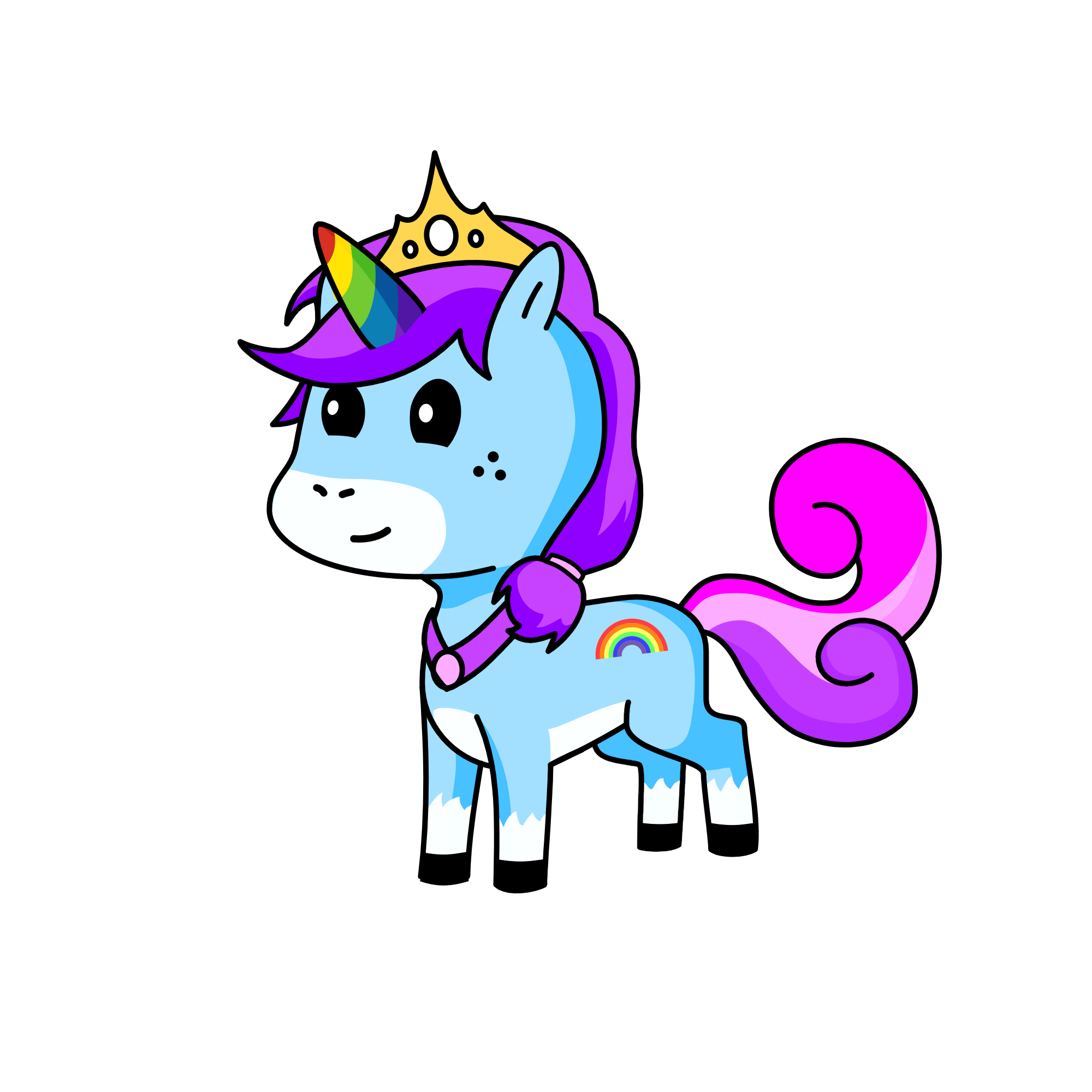Princess Iris, the unicorn