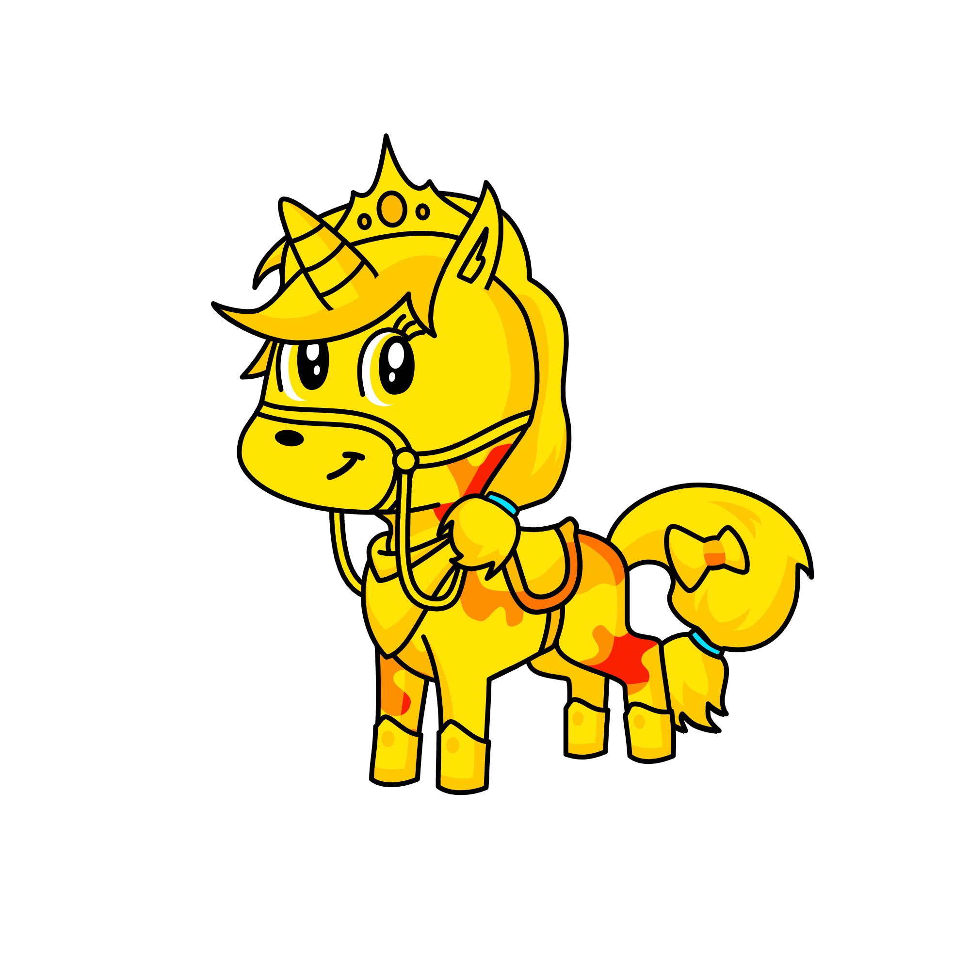 gold girl, the unicorn