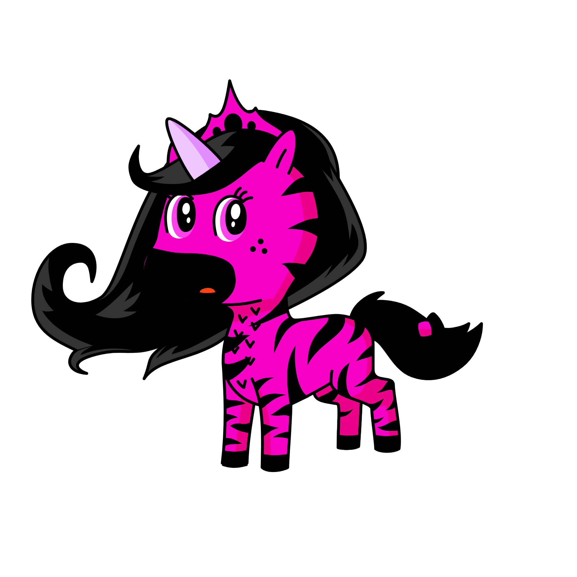 pink unicorn, the unicorn