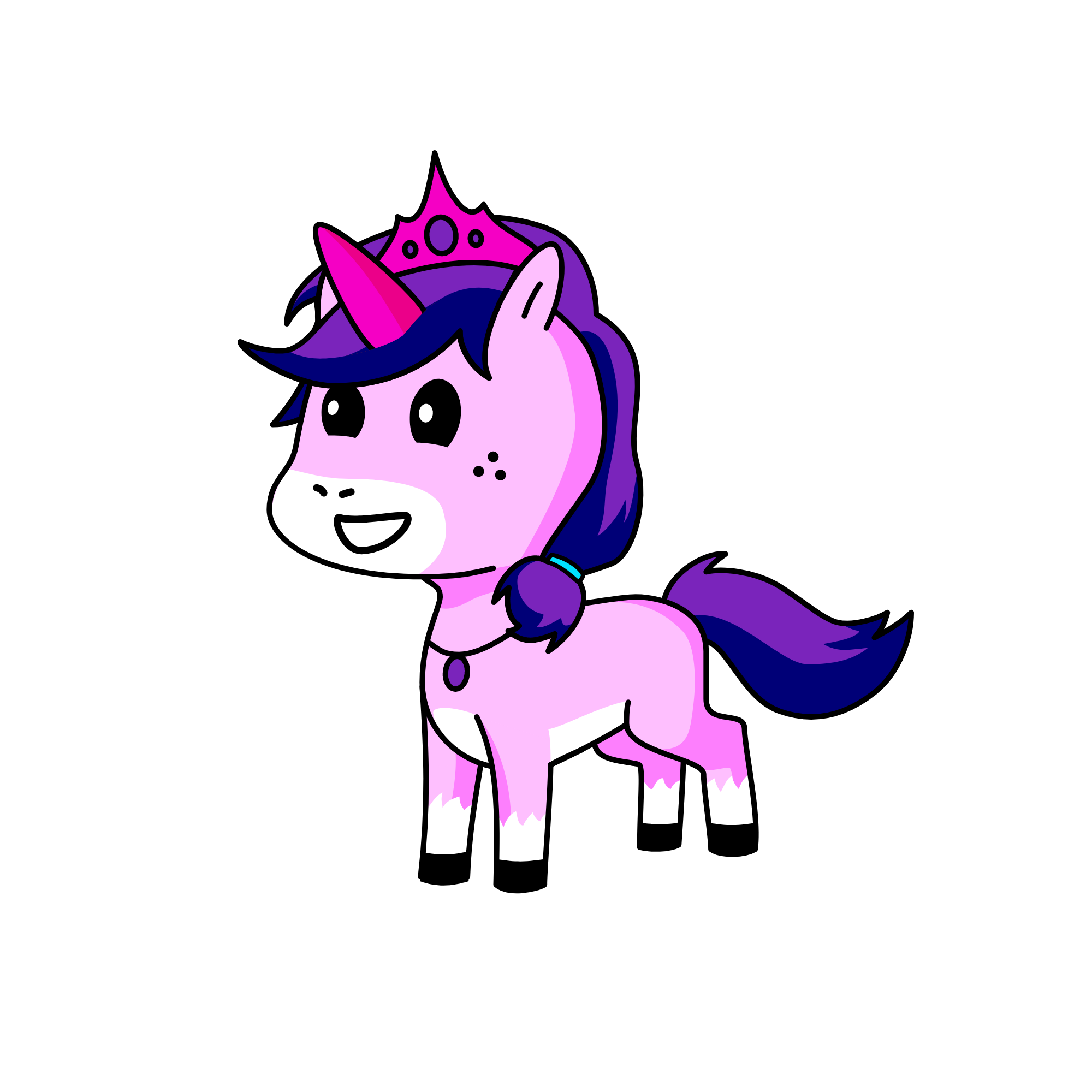 Purpink, the unicorn