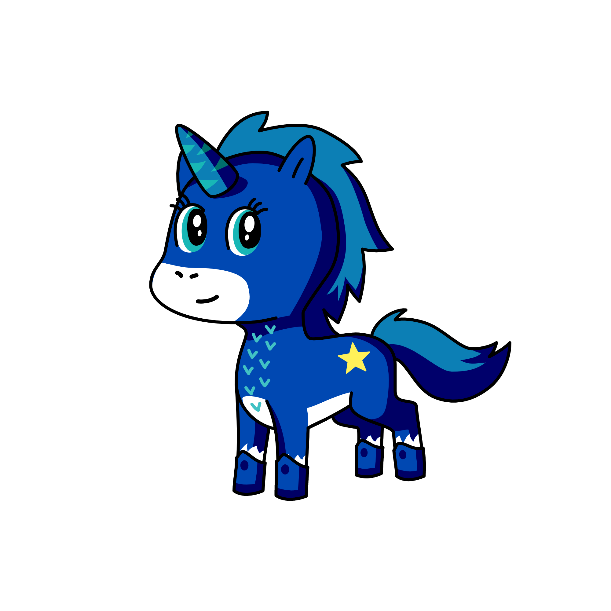Mid night, the unicorn