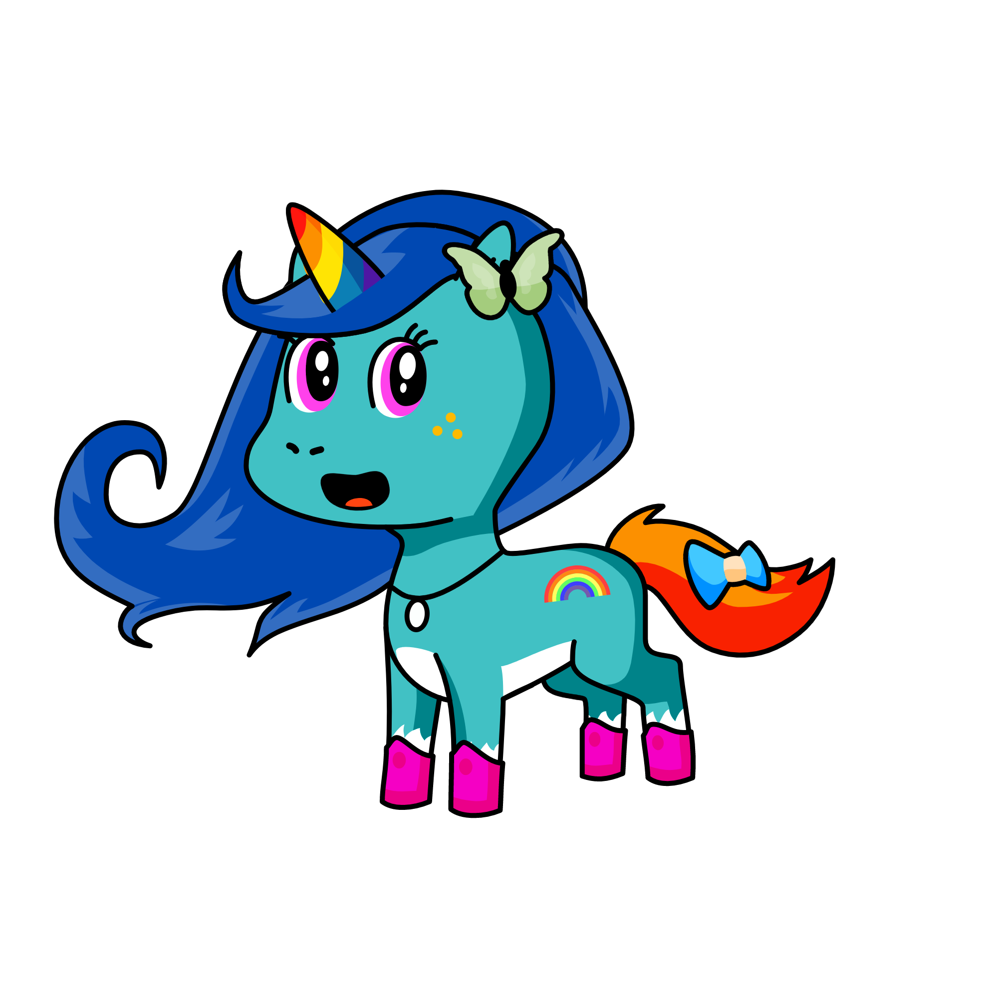 rainbow, the unicorn