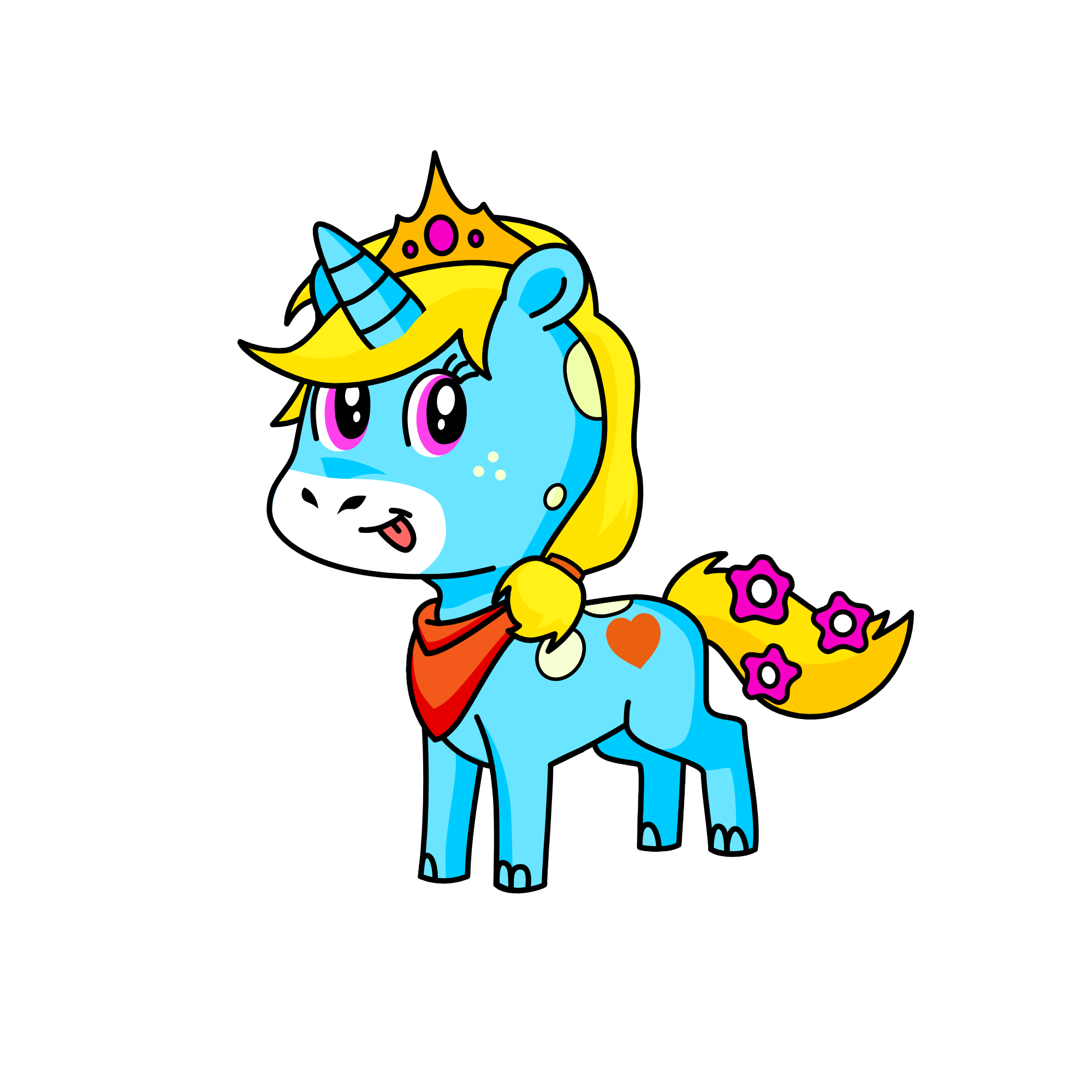Reina del la nieve, the unicorn