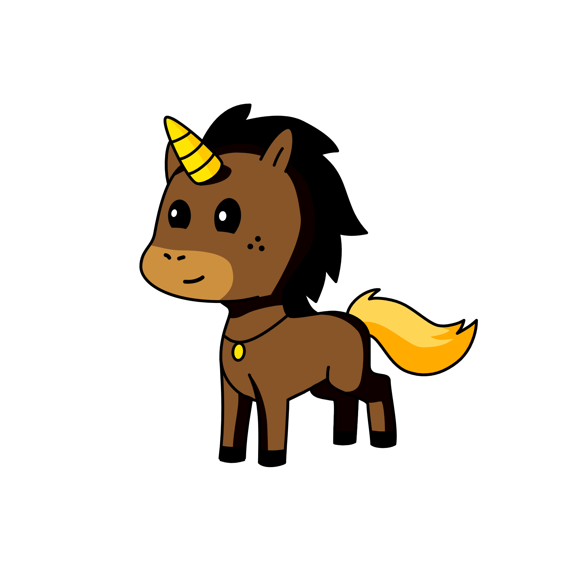 pony, the unicorn