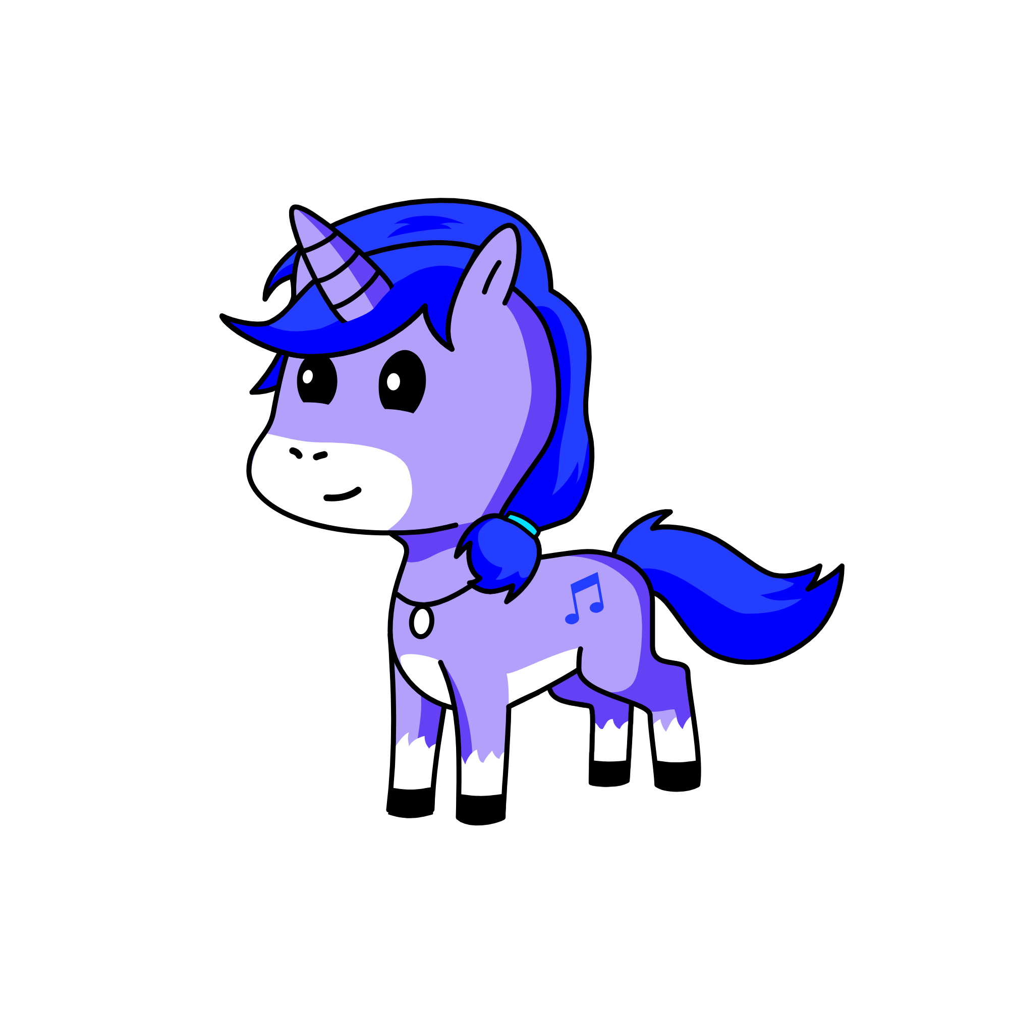 Blue-icorn, the unicorn