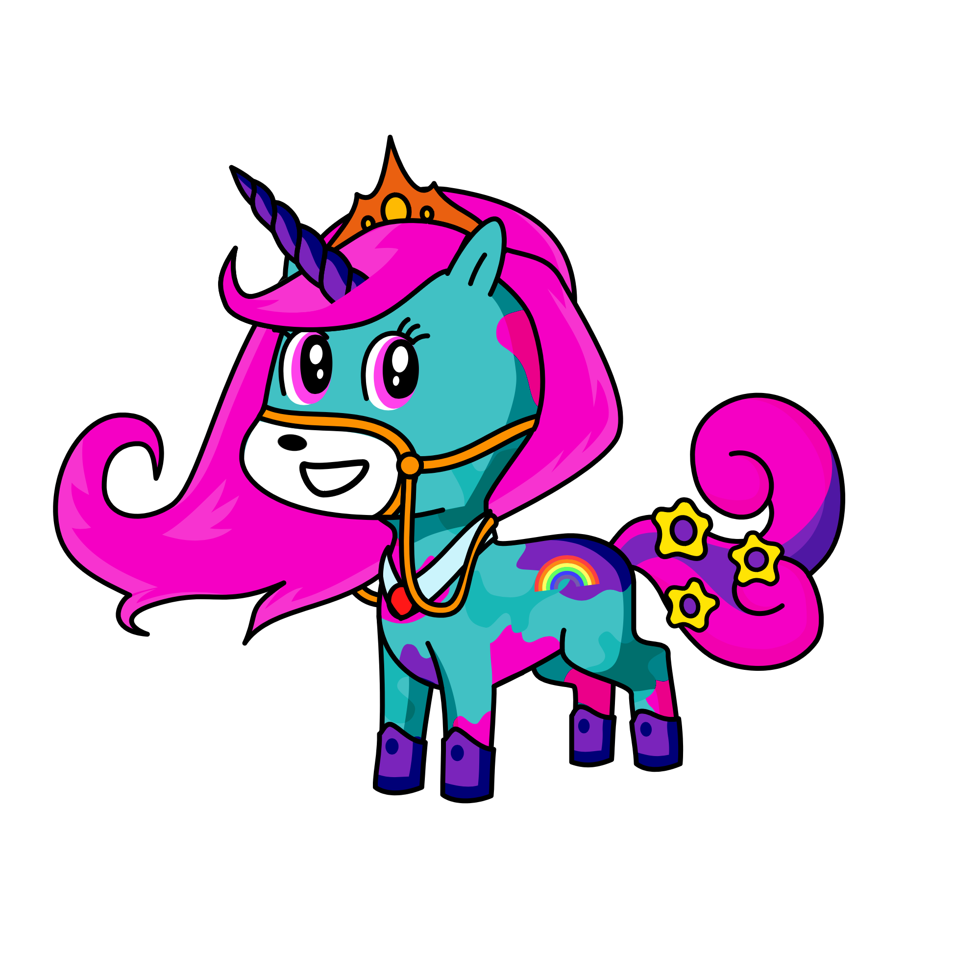 Spotlight shimmer, the unicorn