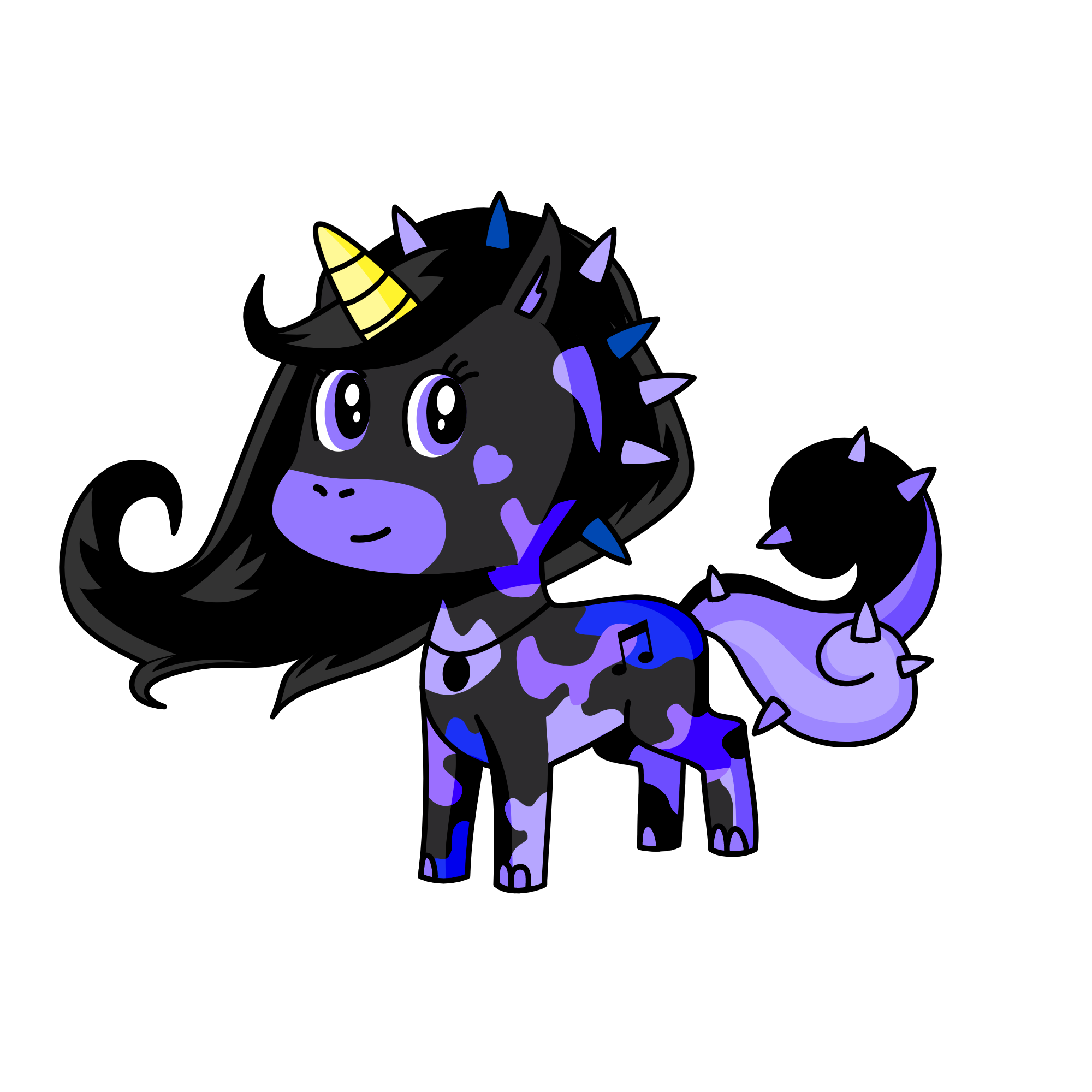 Purple Midnight, the unicorn