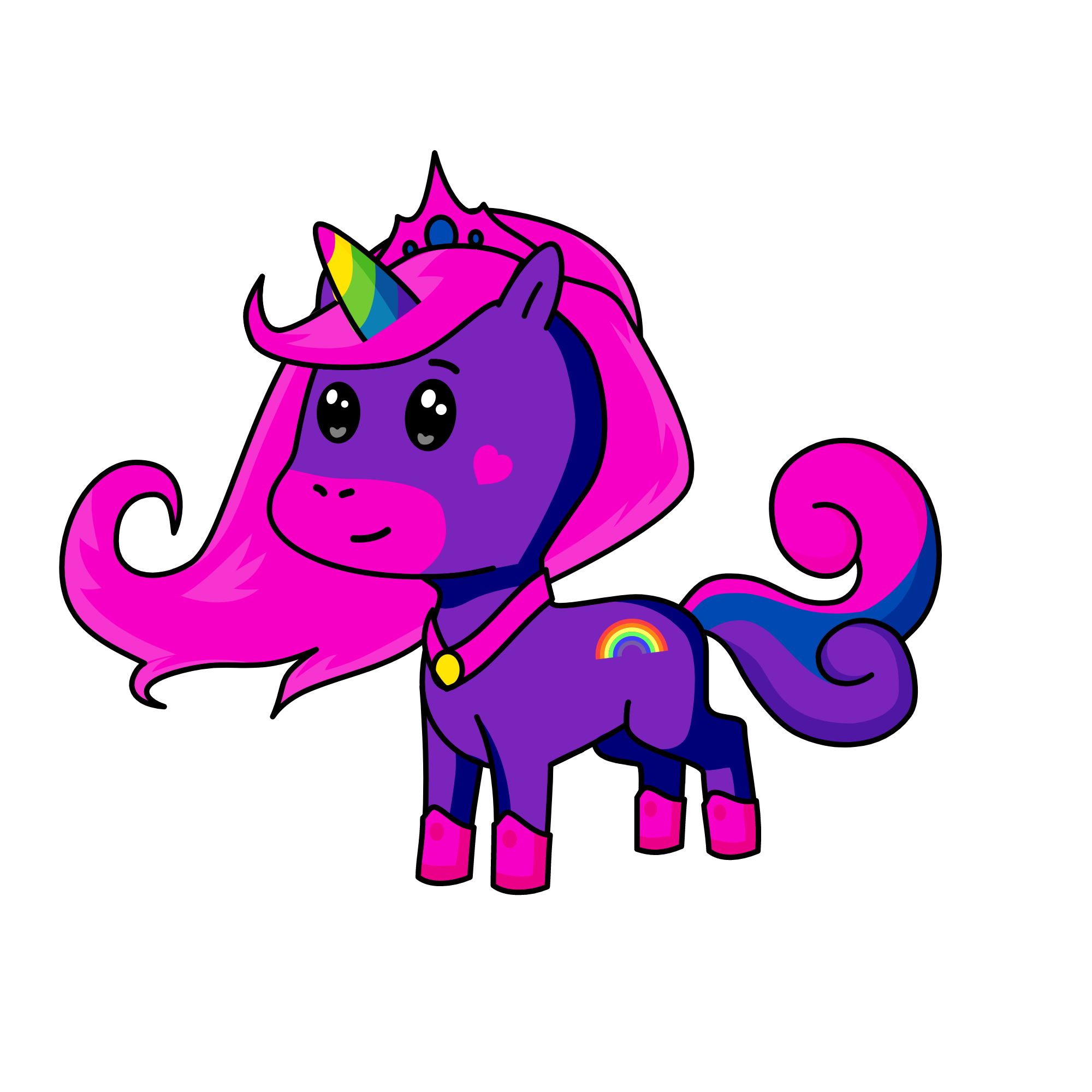 Fluffy, the unicorn