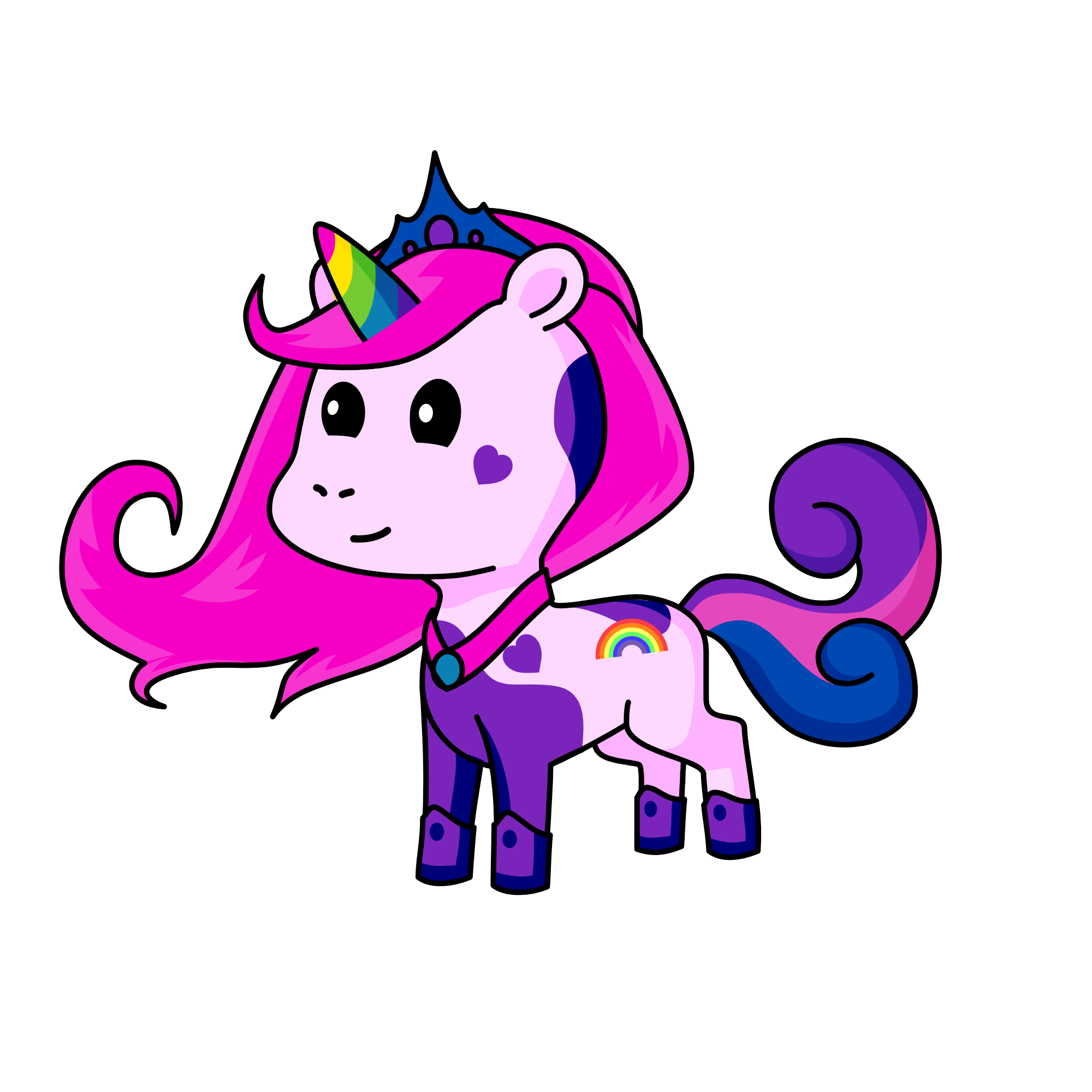 princess Sparkle, the unicorn