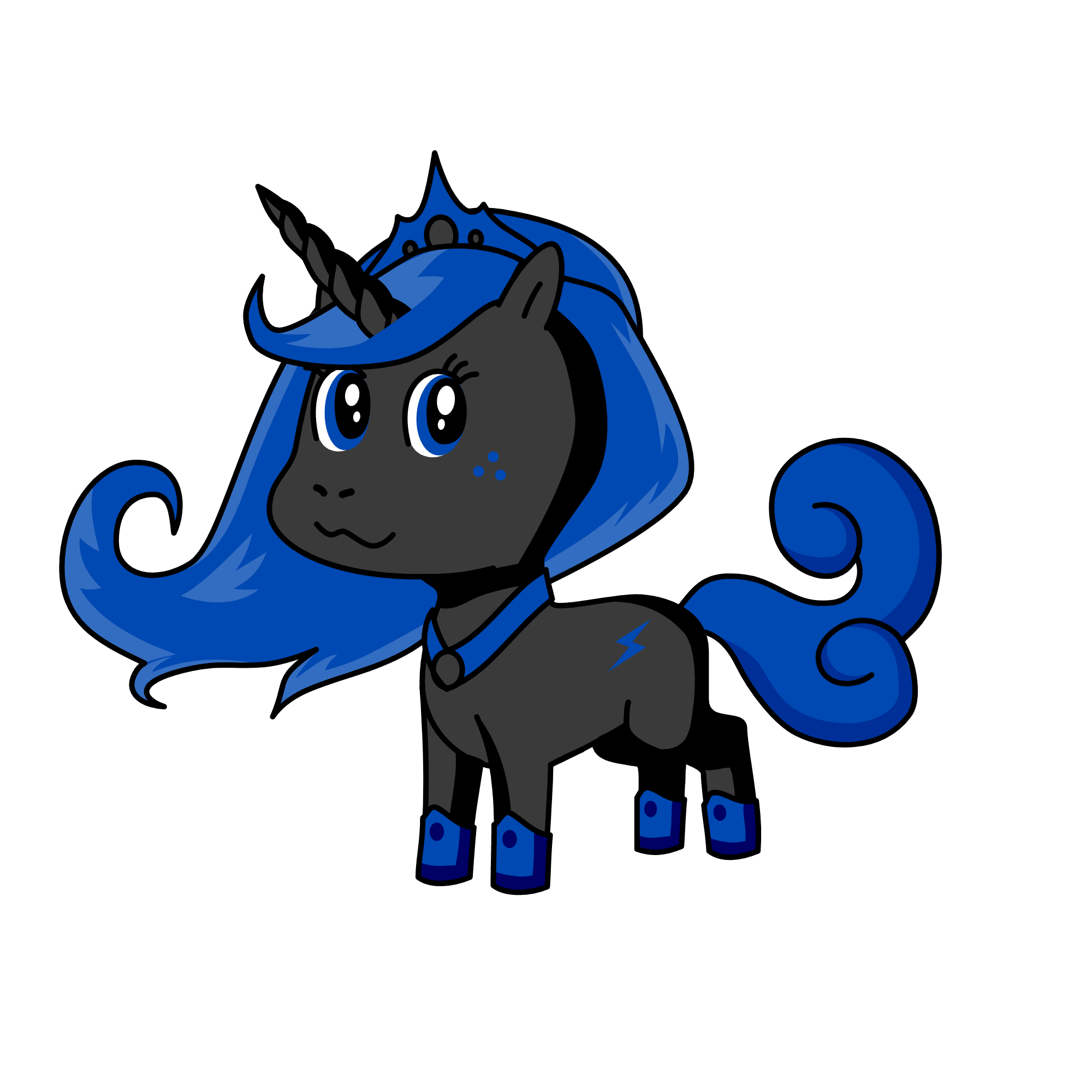 Queen Luna, the unicorn