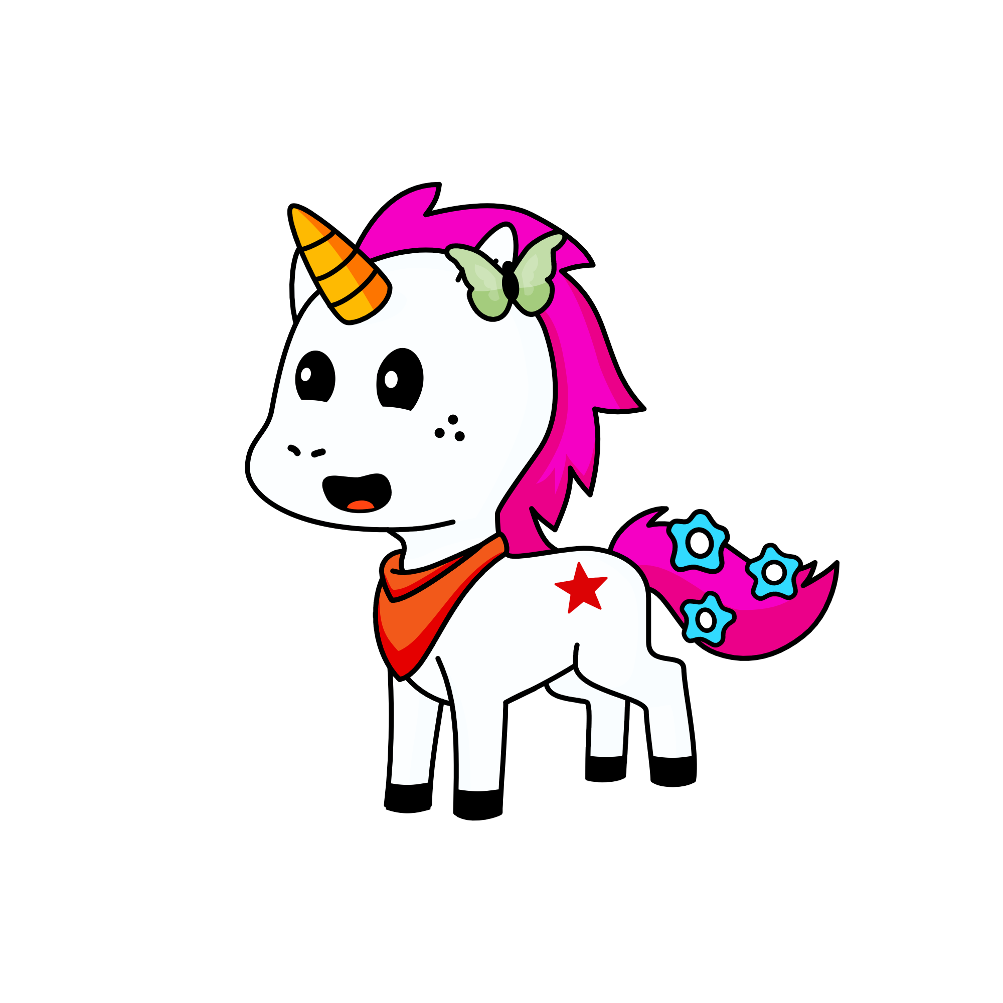 Vanessa, the unicorn