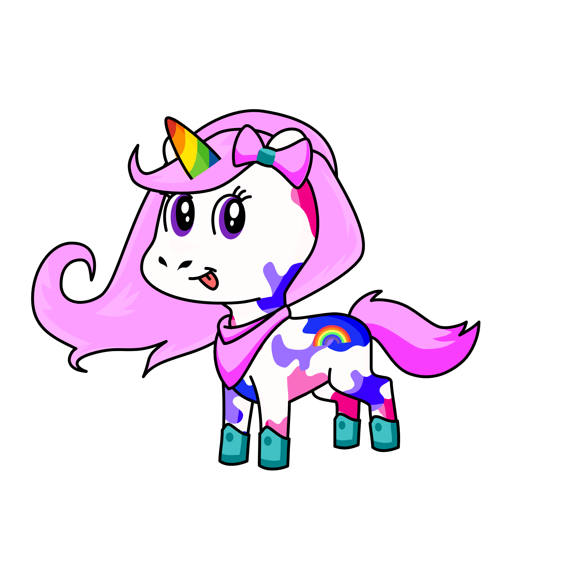 Pinky, the unicorn