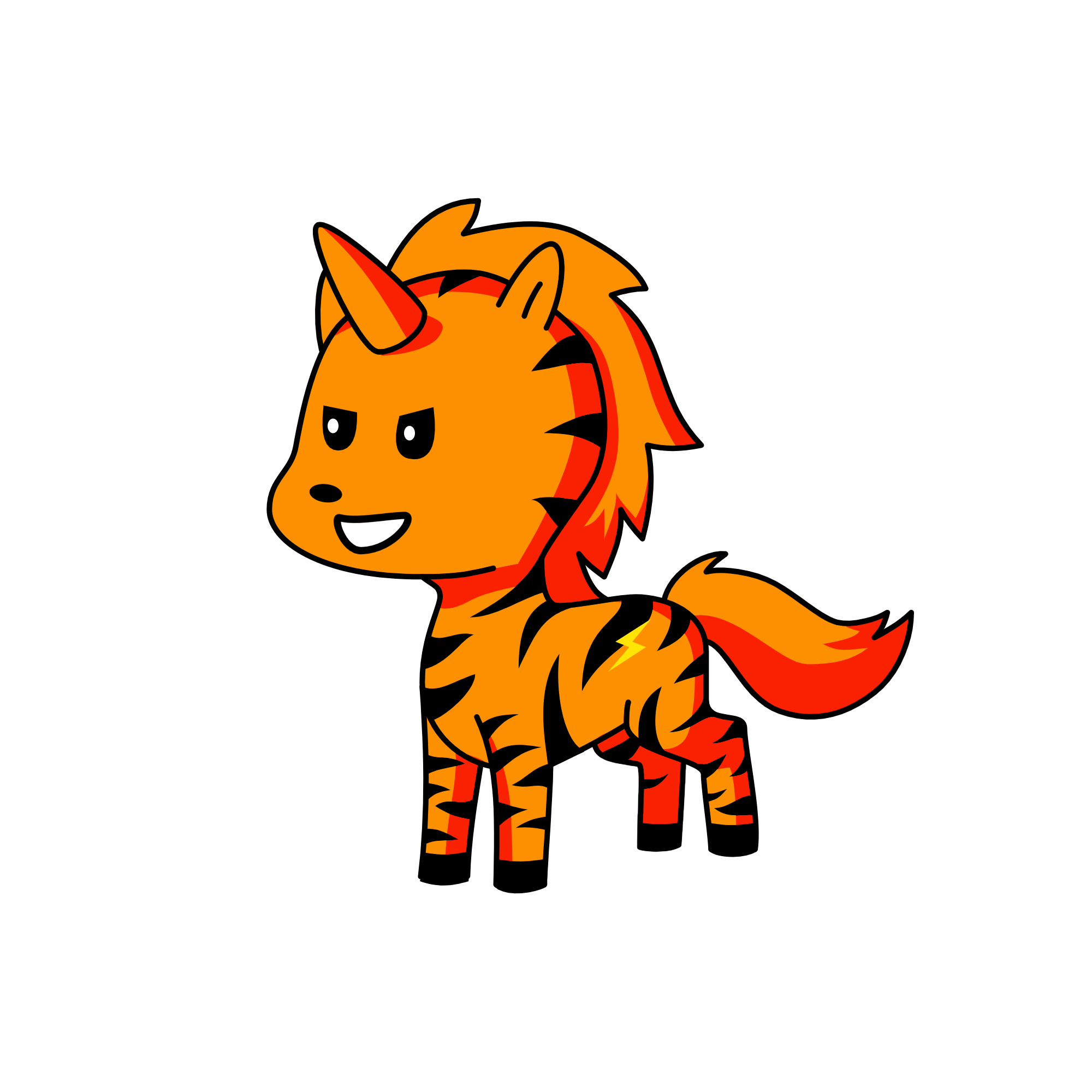 tiger friend, the unicorn