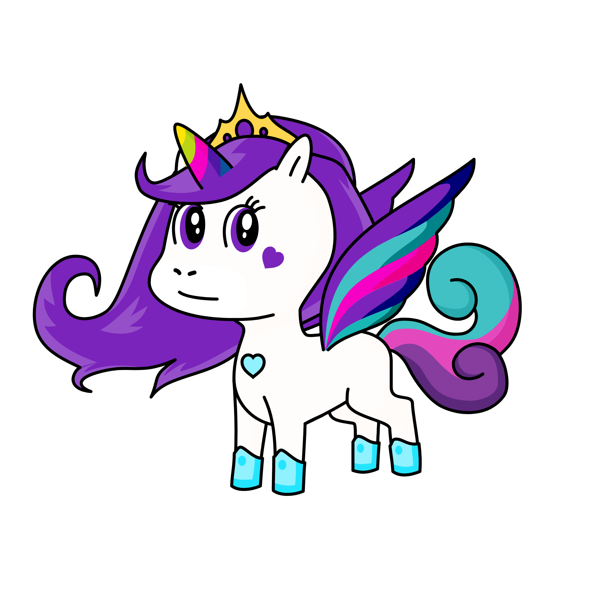 RAINBOW LOVE, the unicorn