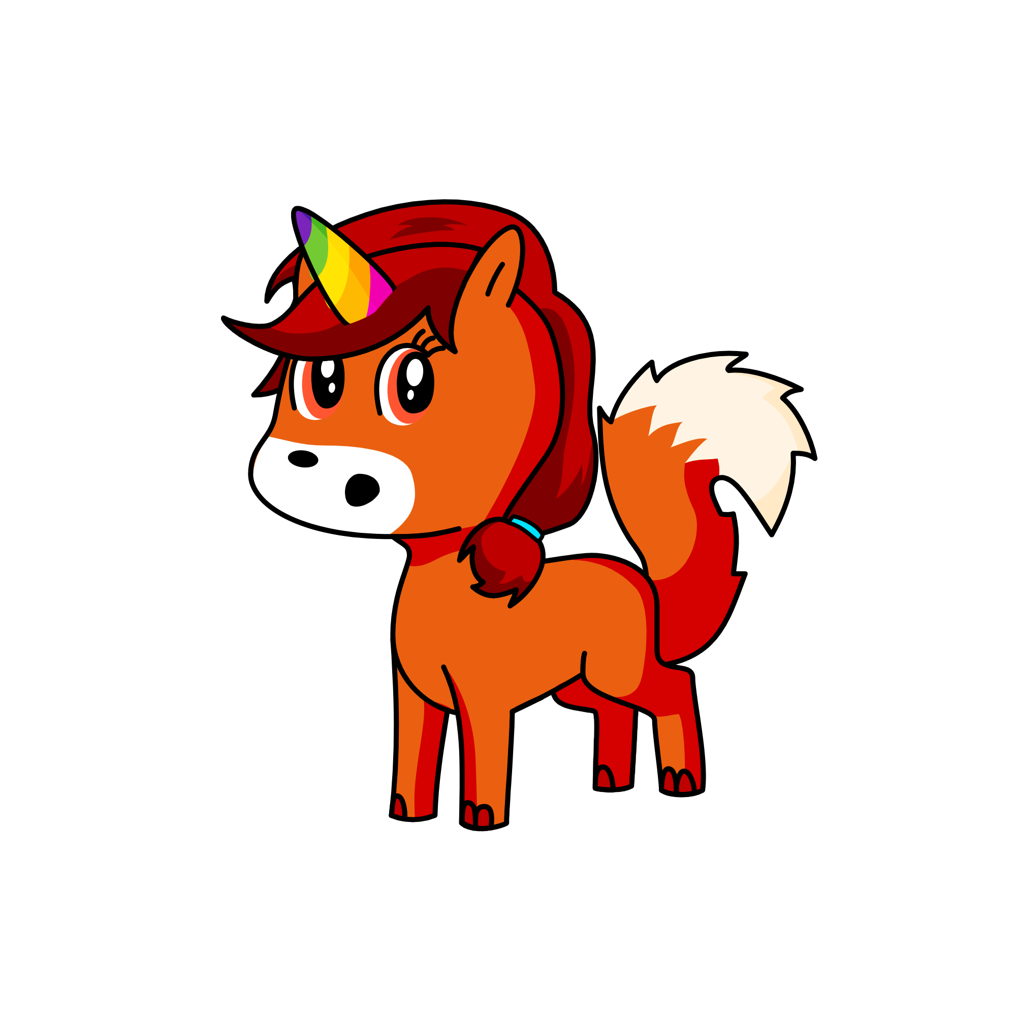 Foxie, the unicorn