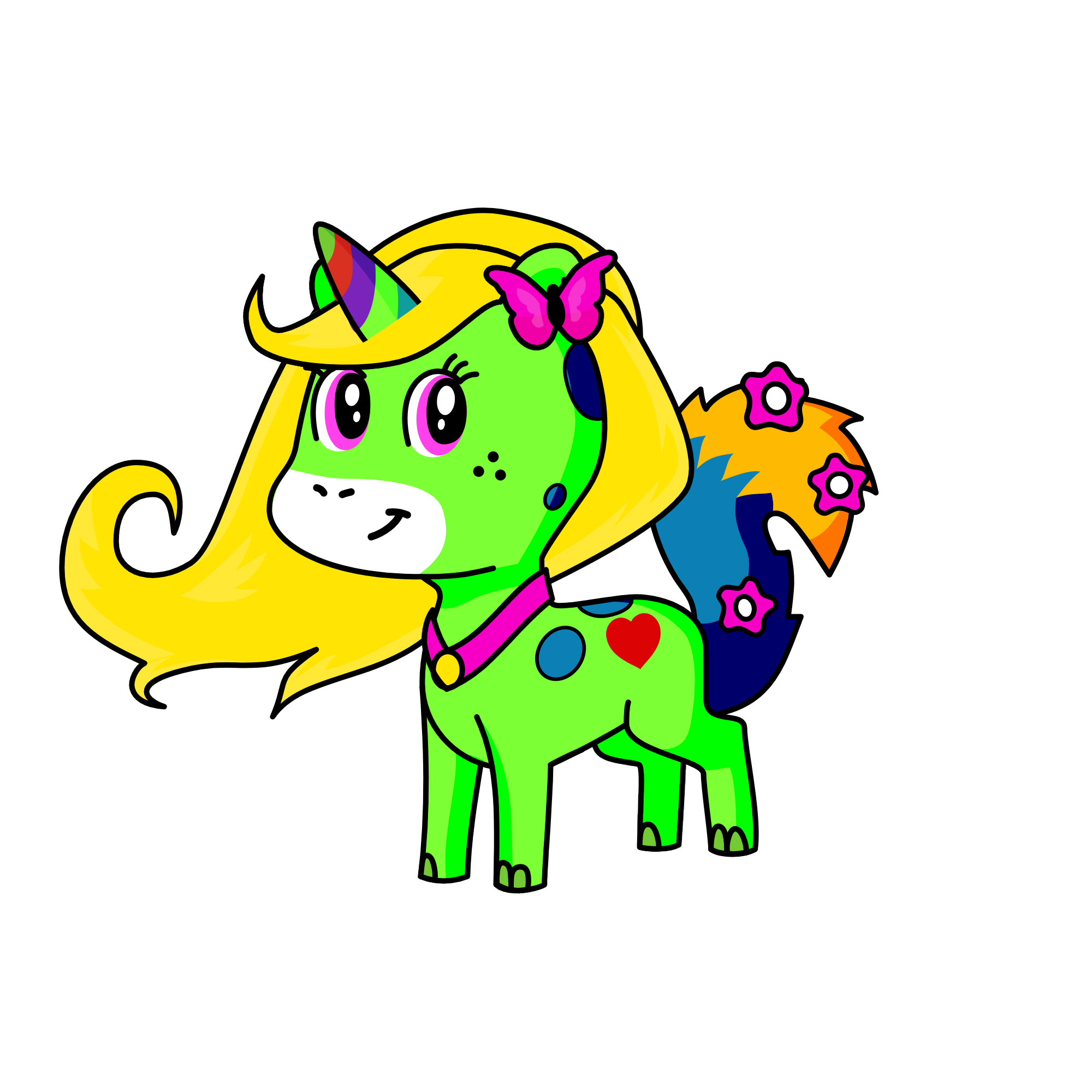Candy , the unicorn
