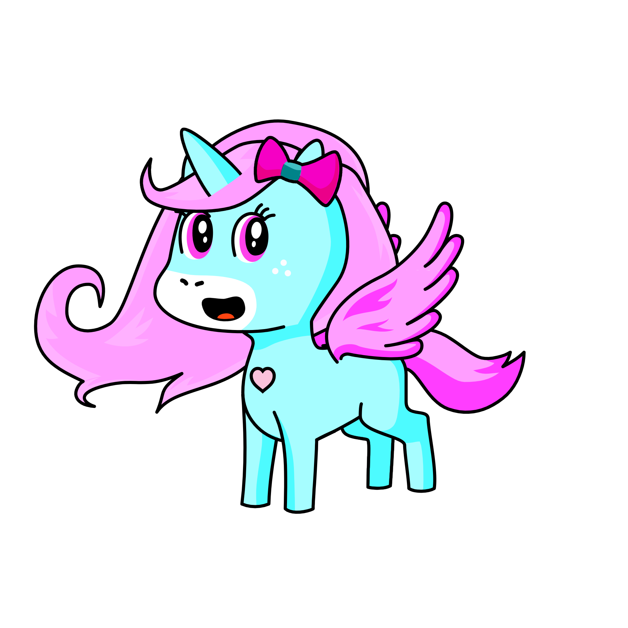 Lalalu, the unicorn