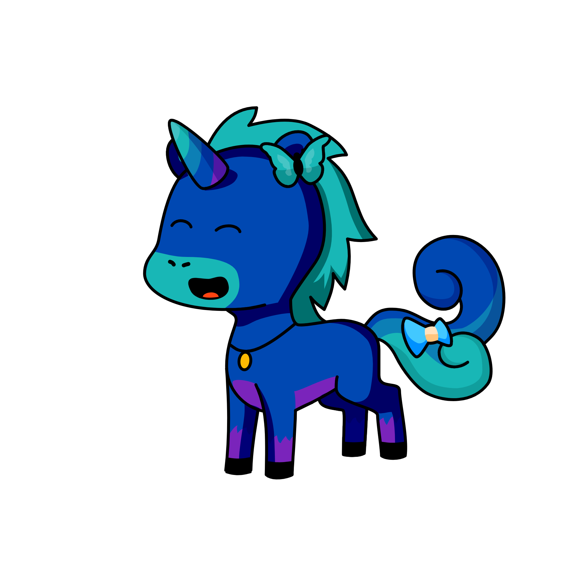 night shadow, the unicorn