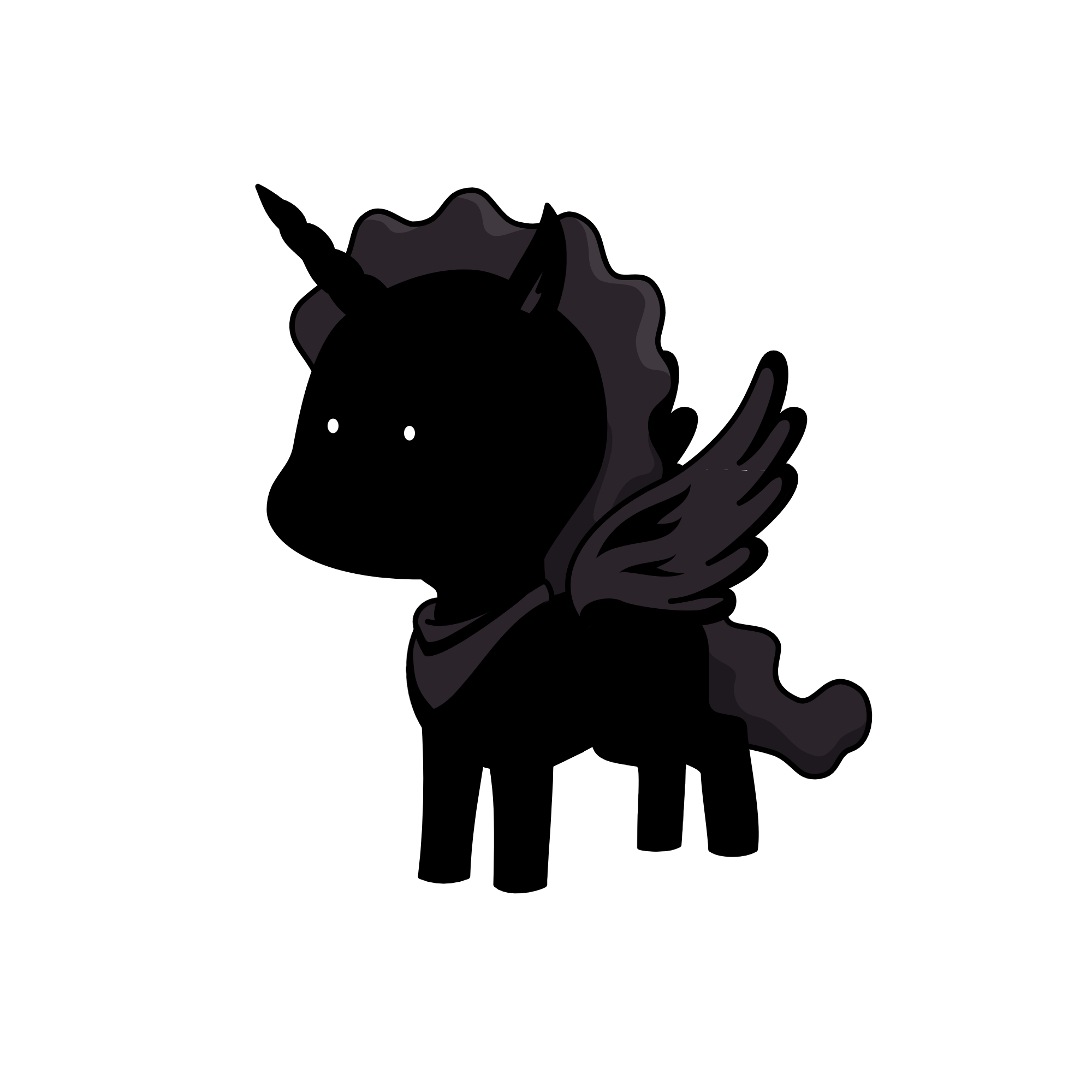 Pony of Shadows, the unicorn