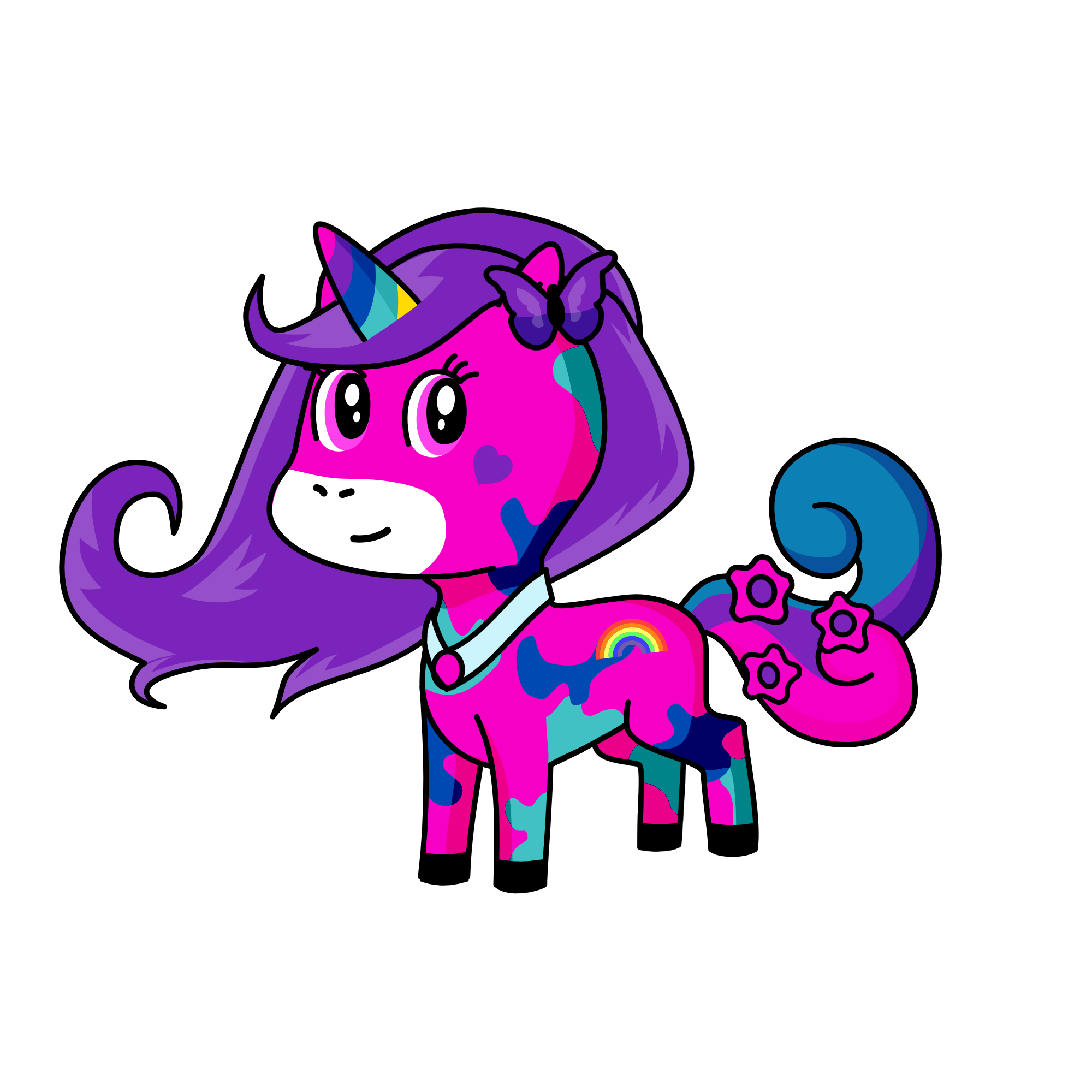 violet, the unicorn