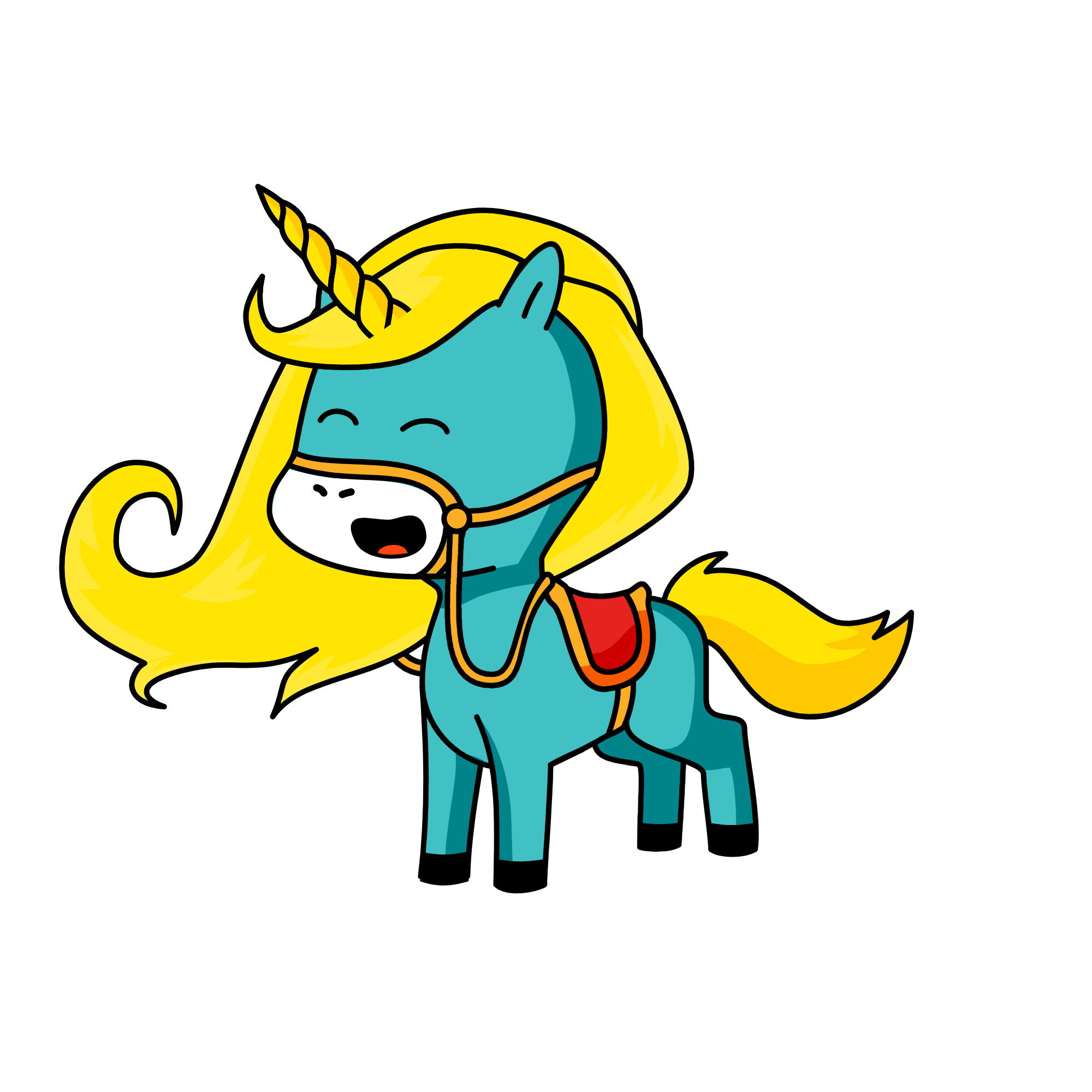 Blondie, the unicorn
