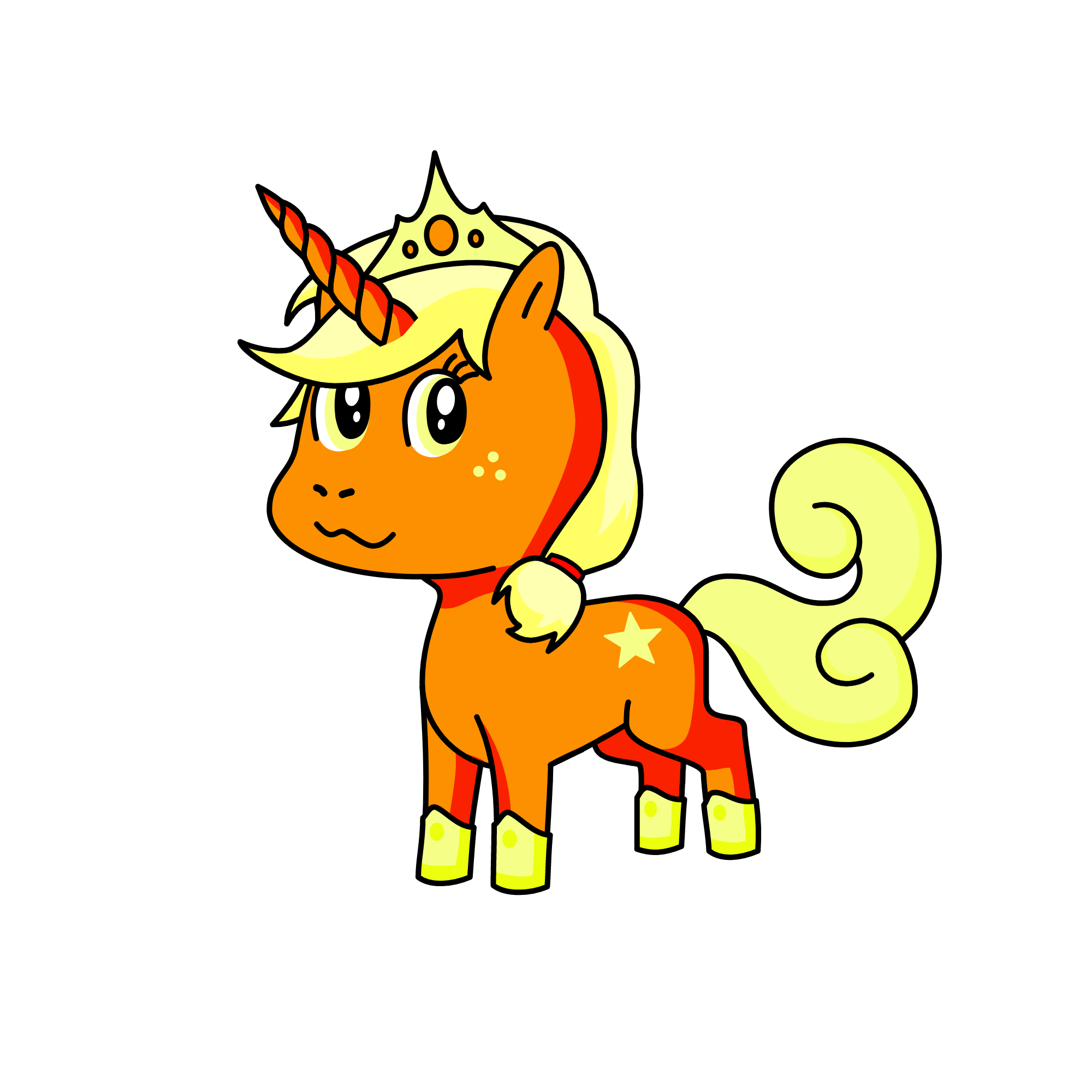 Queen Apple, the unicorn