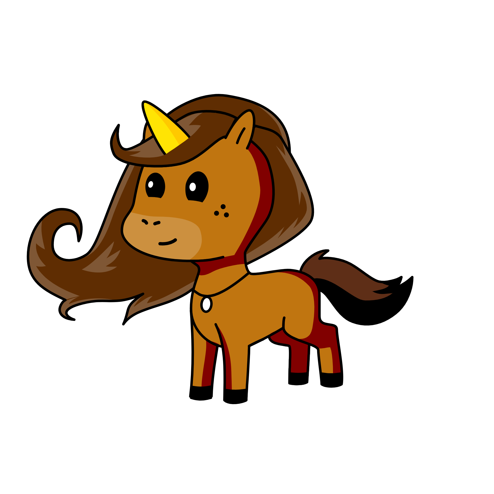 Brownie, the unicorn