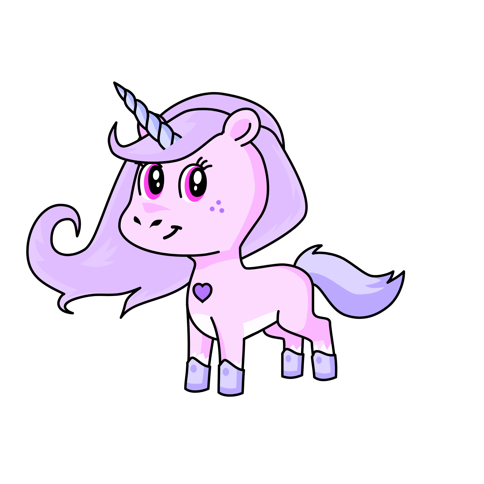 pinky unicorn, the unicorn