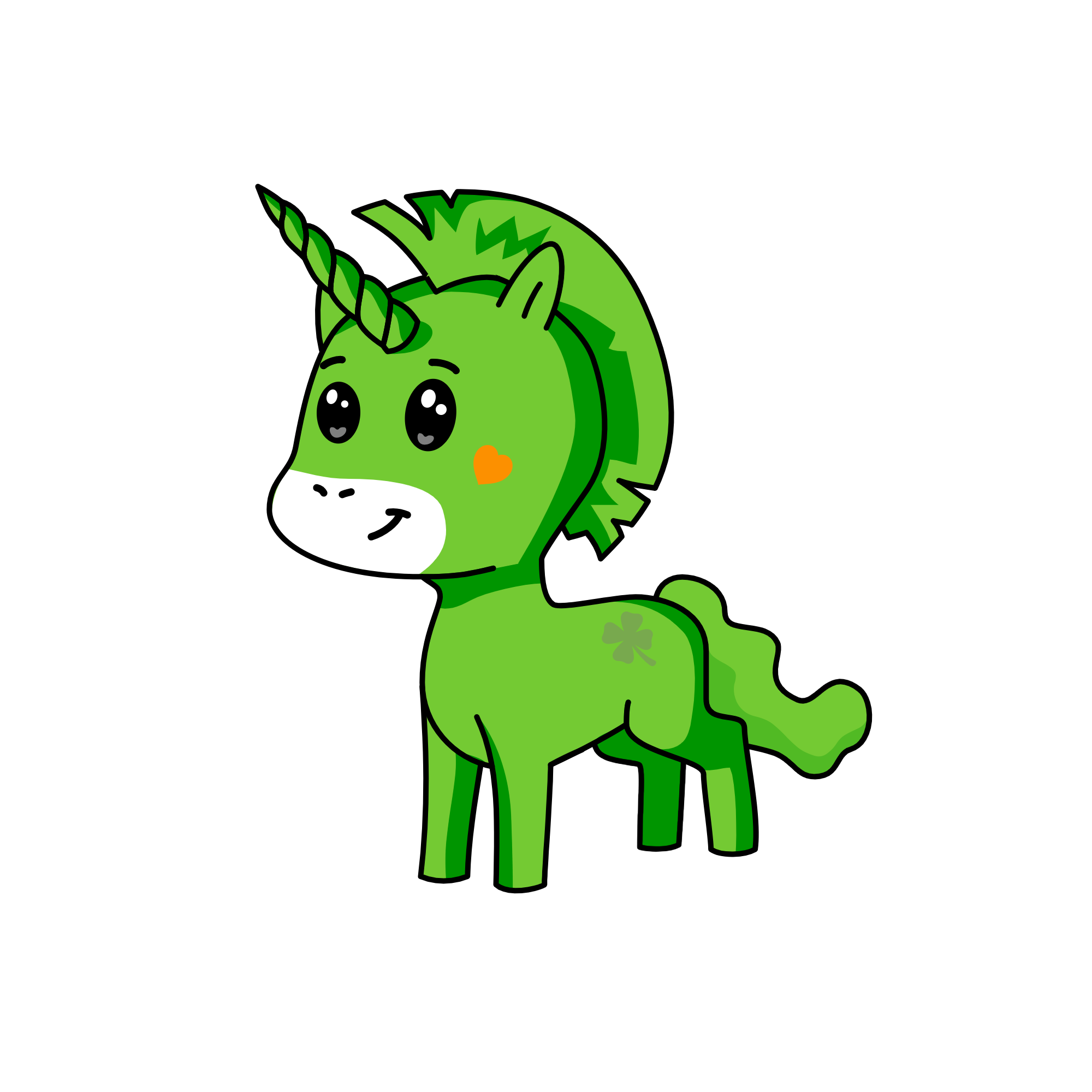 Green the First, the unicorn