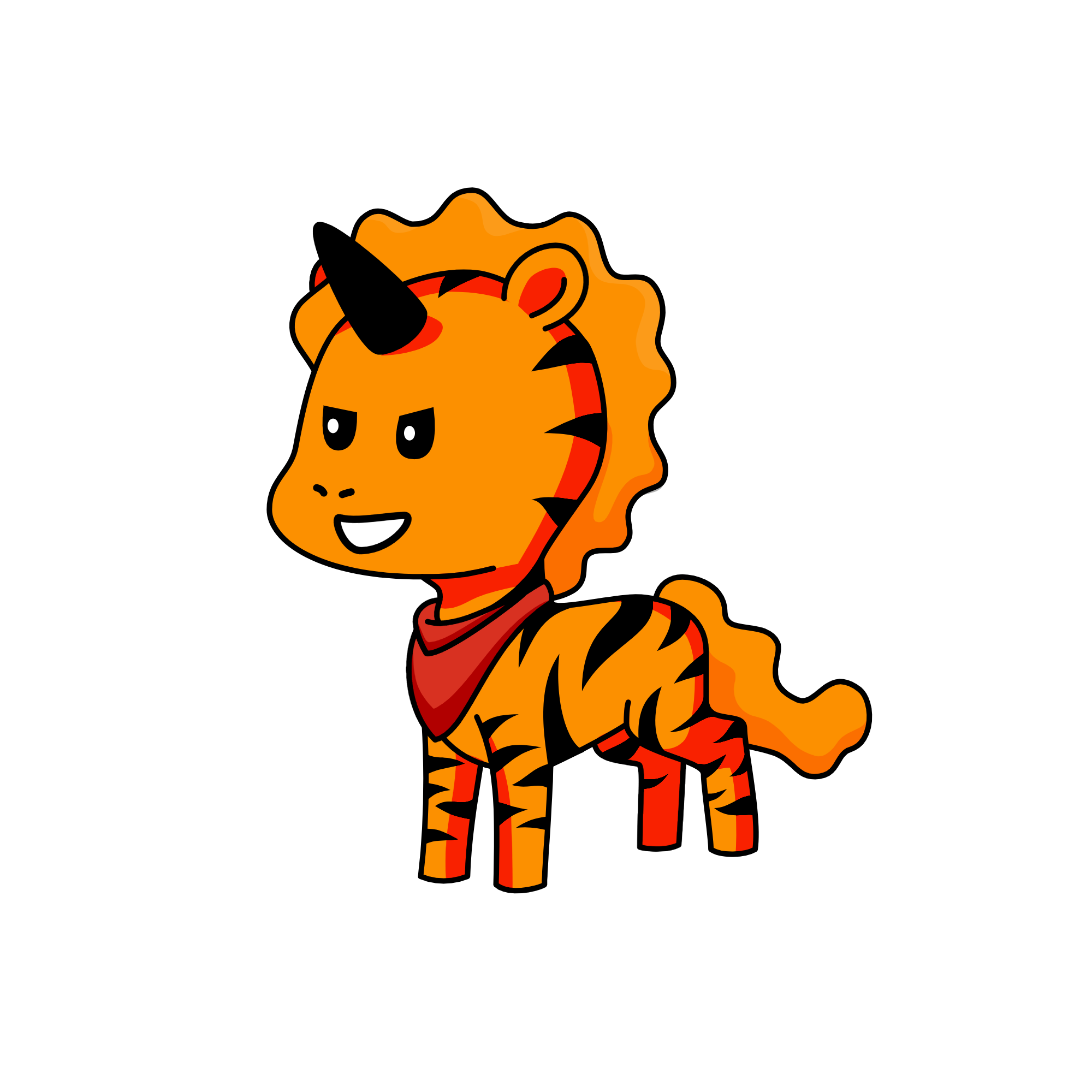 Tiger, the unicorn