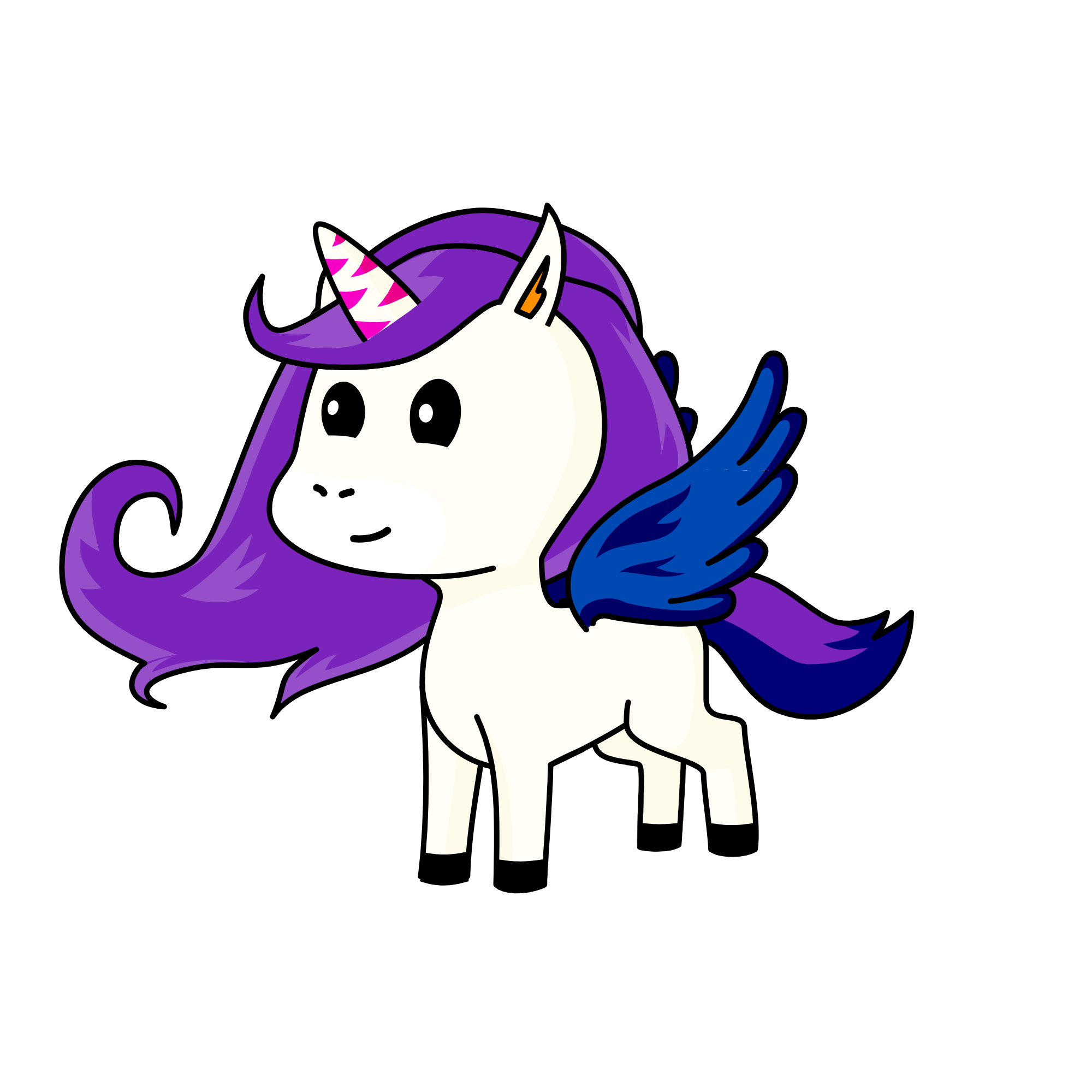 Winter, the unicorn